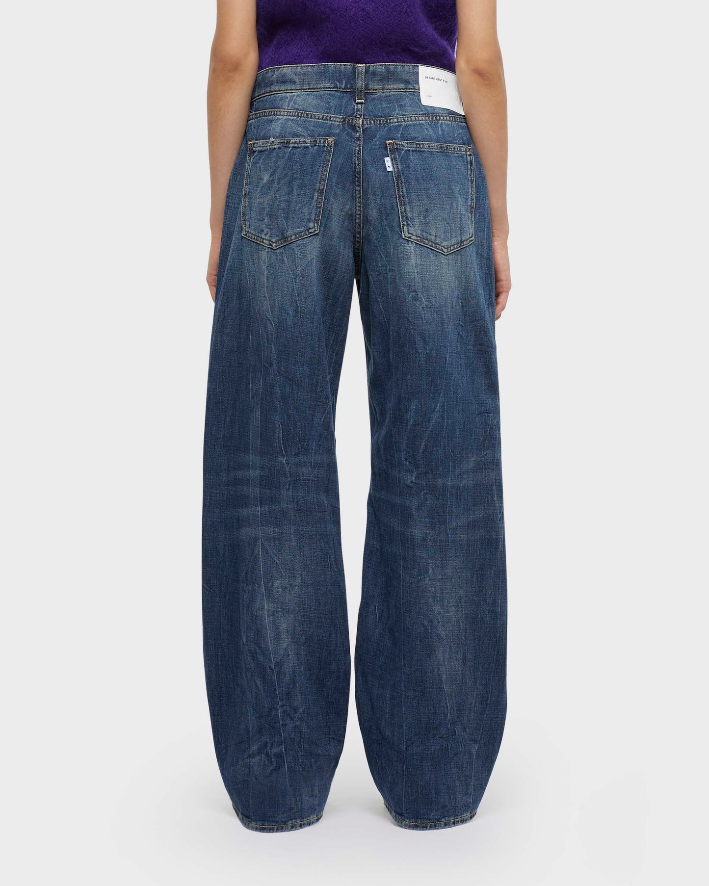 Pop wide leg 5 pockets jeans