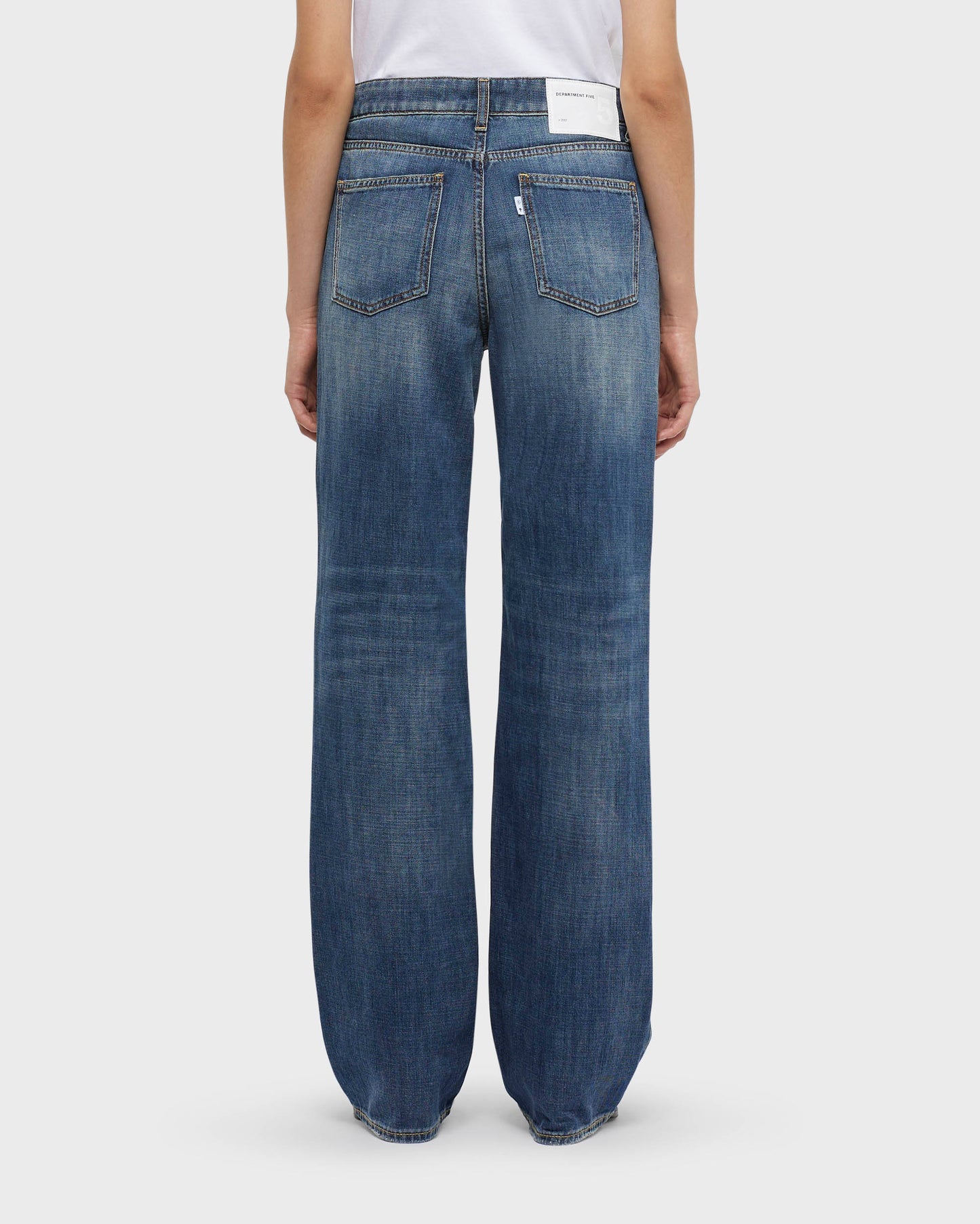 Strat mid-waist wide-leg jeans