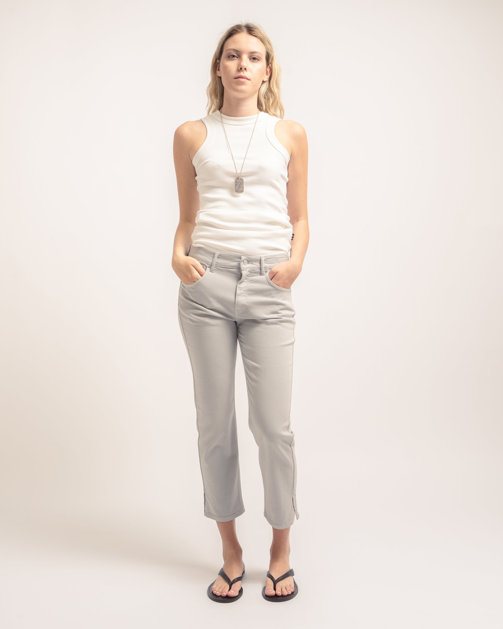 Holly Capri jeans in bull denim