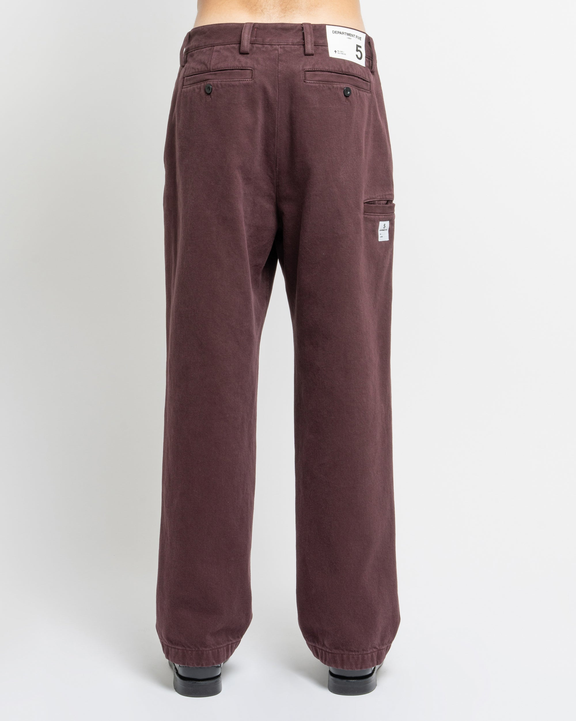 Ant pantaloni wide leg in gabardina