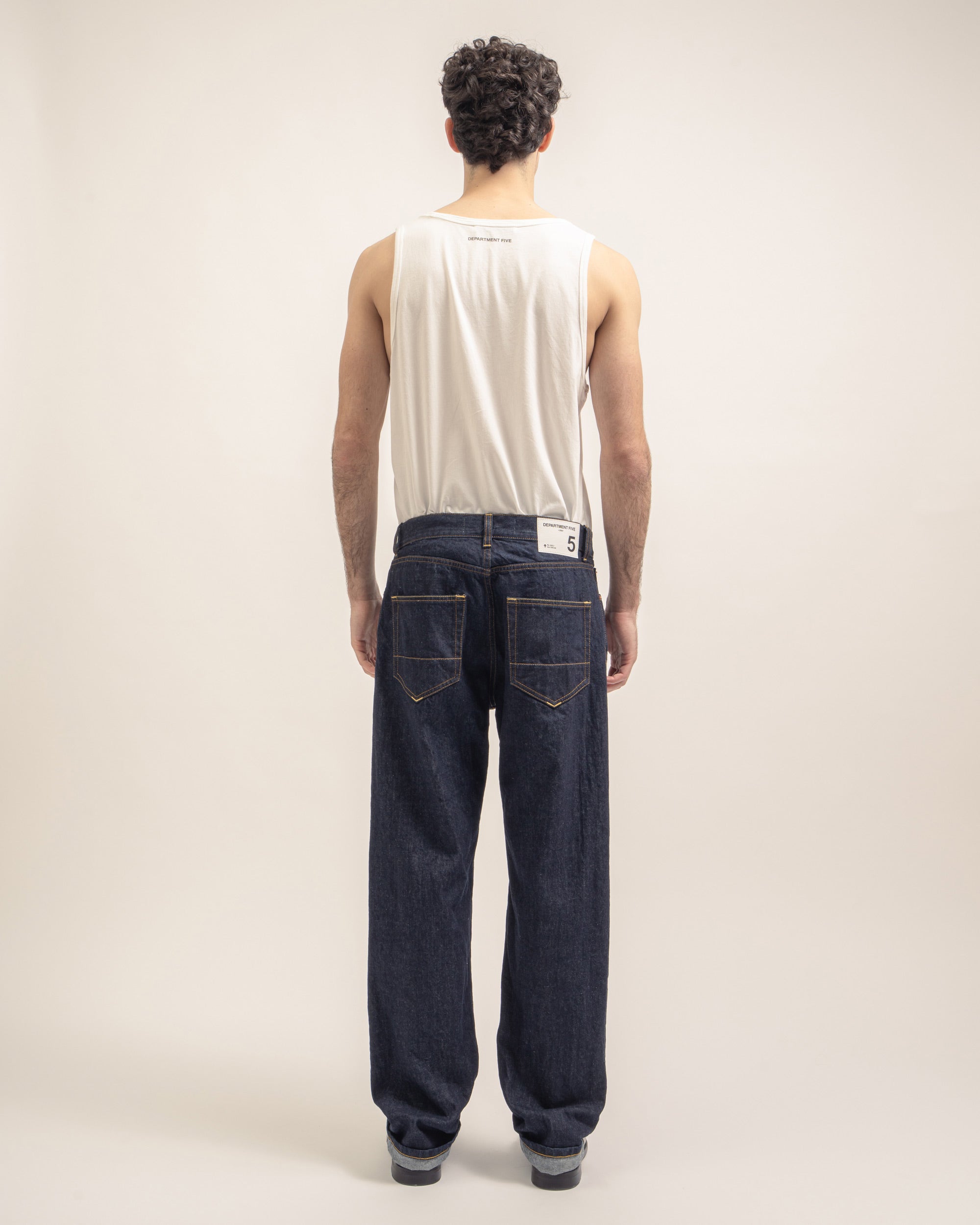 Relaxed bowl jeans in selvedge denim