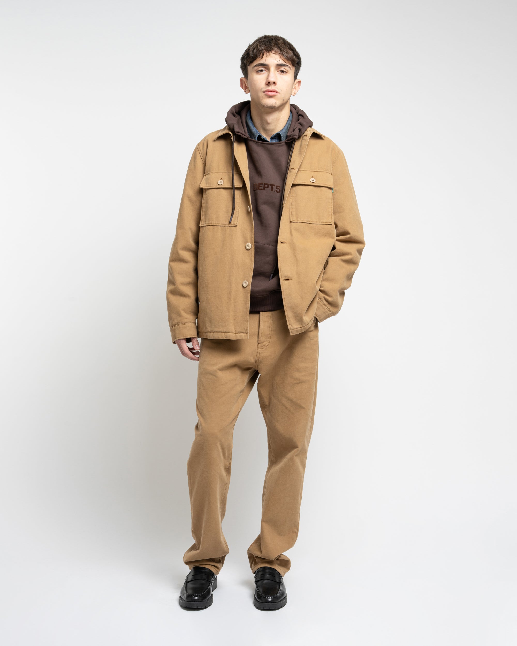 Relaxed bowl jeans in gabardine