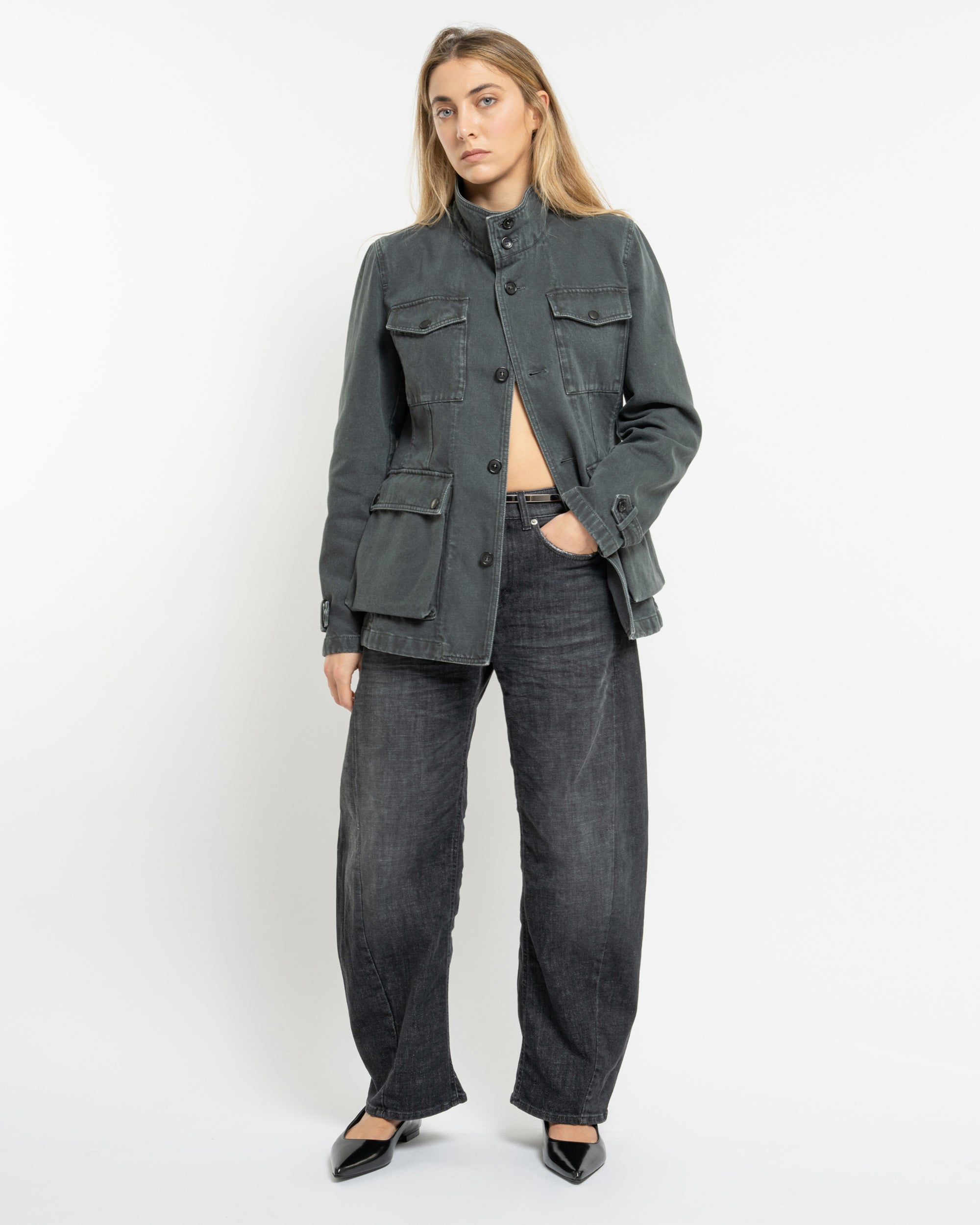 Cincity curved denim jeans
