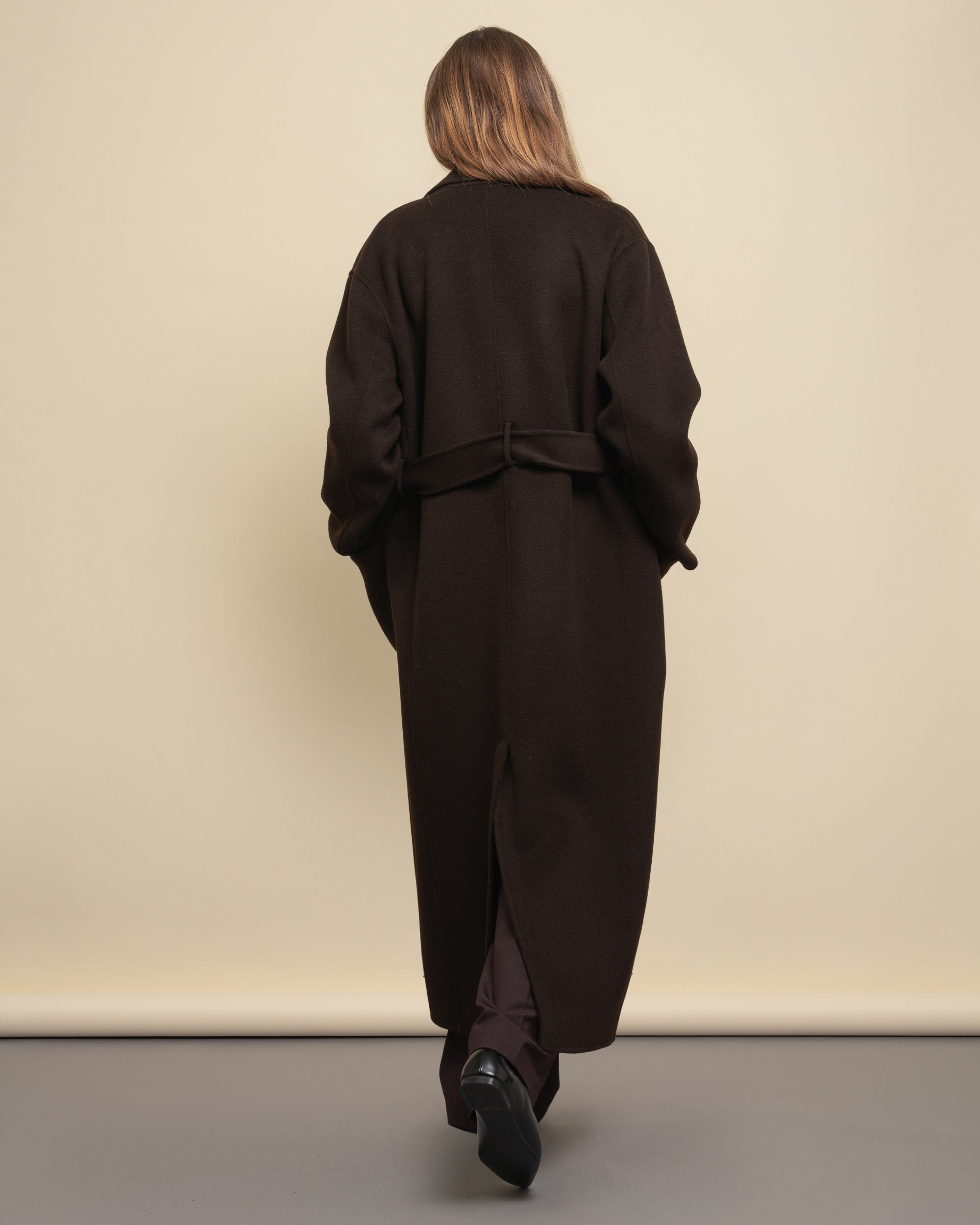 Deacon cappotto doppiopetto in panno
