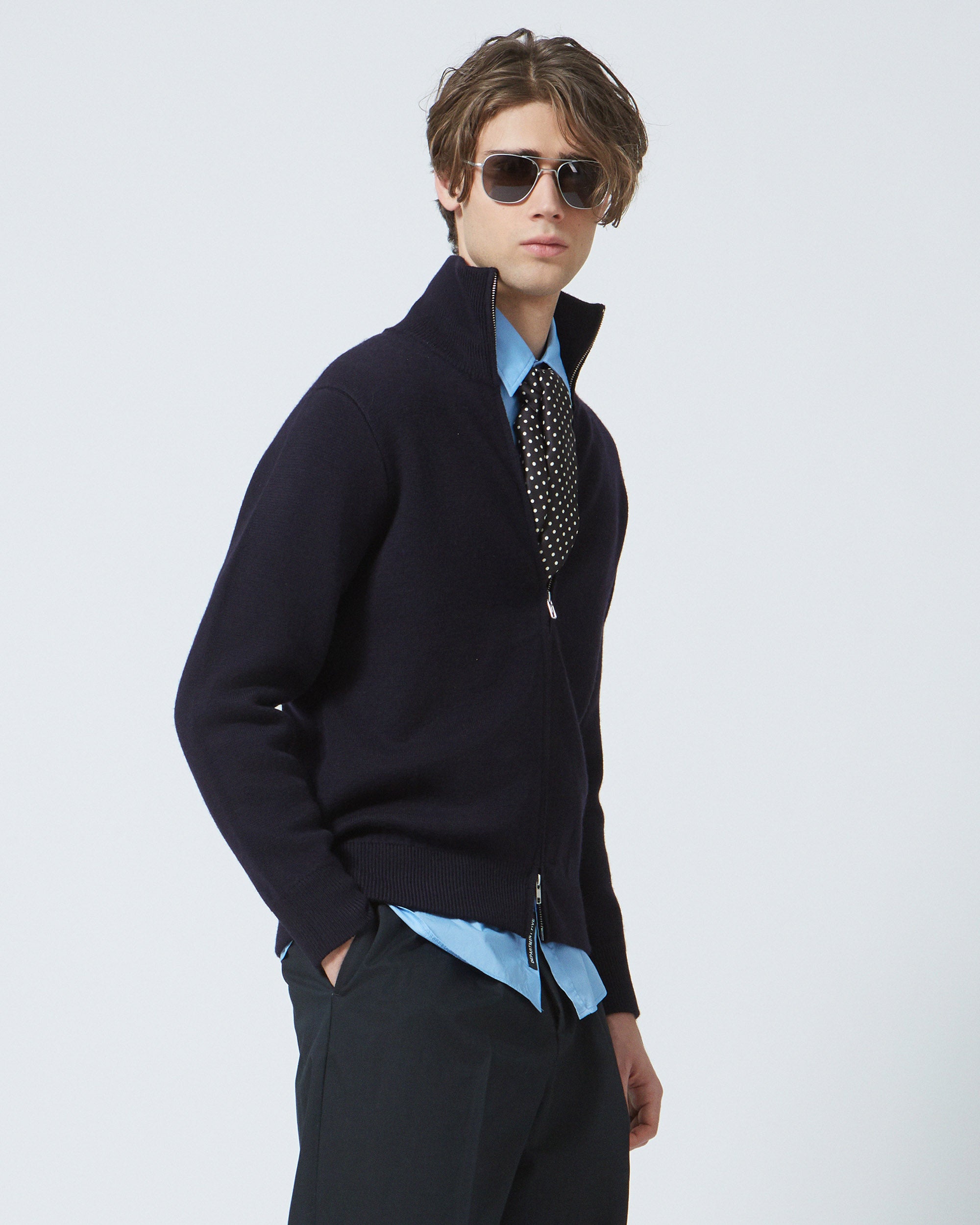 Ed cardigan con zip