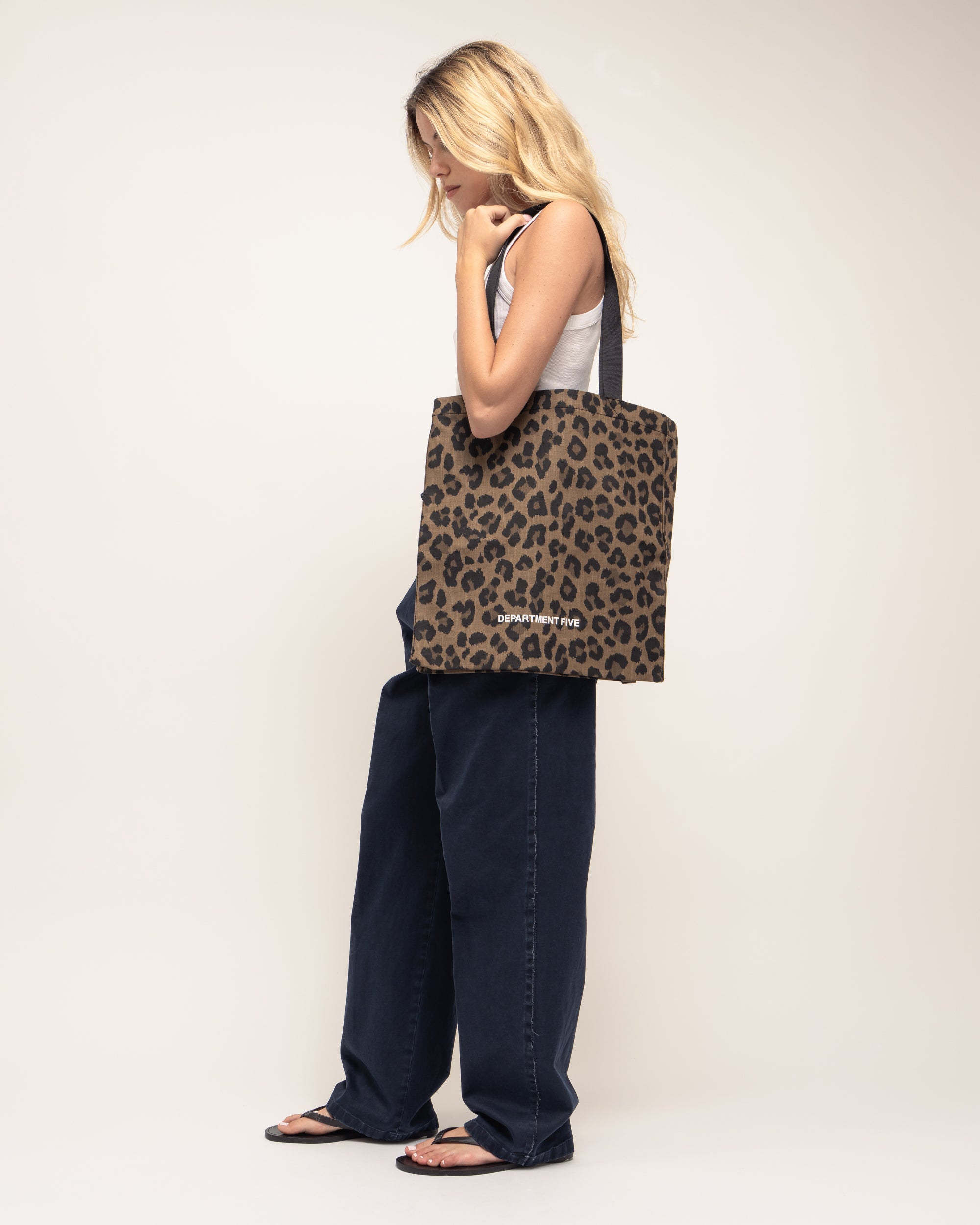 Esse shopper in bull leopardato