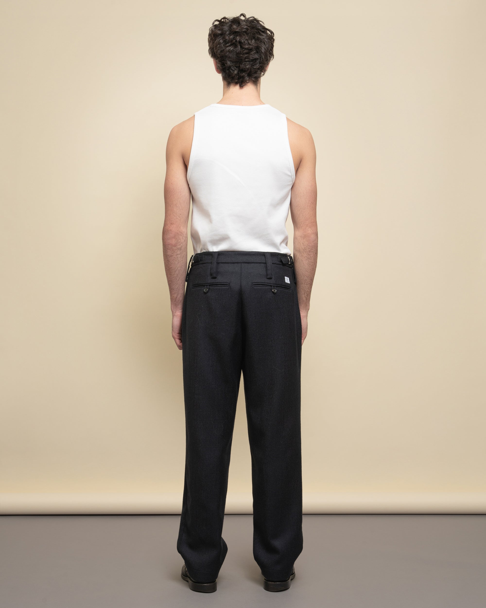Finsbury wide leg trousers in cloth