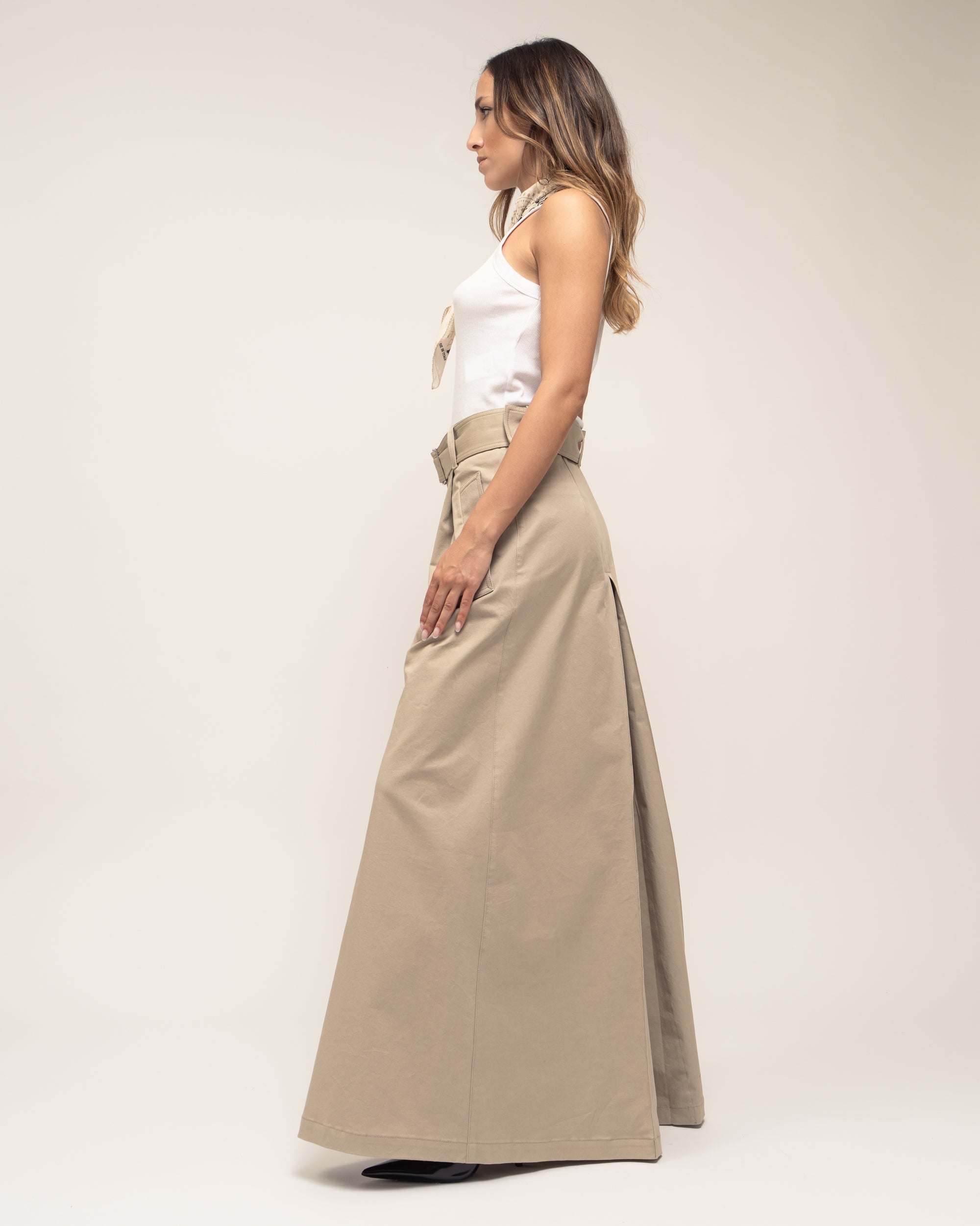 Goody gonna lunga in gabardina