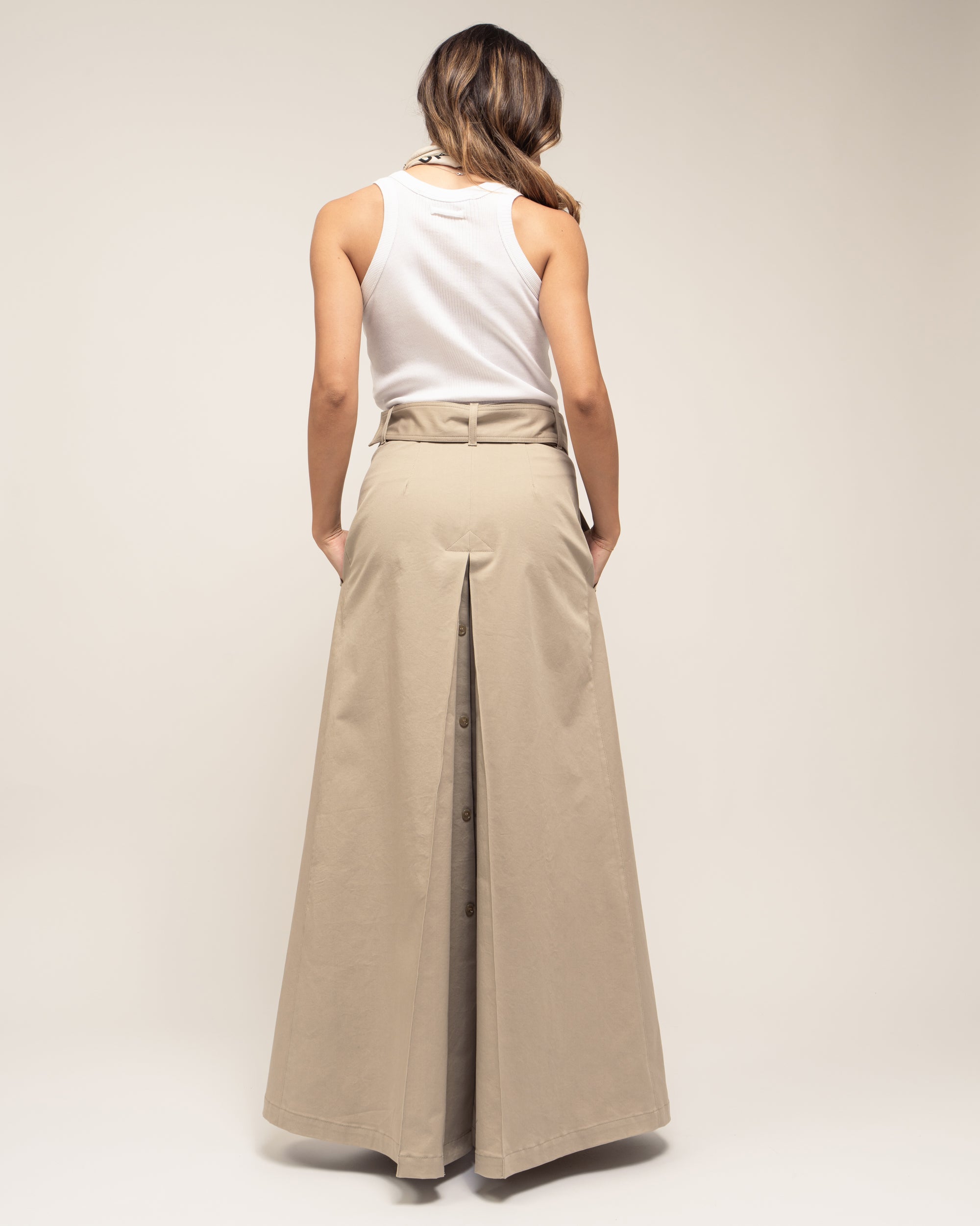 Goody gonna lunga in gabardina