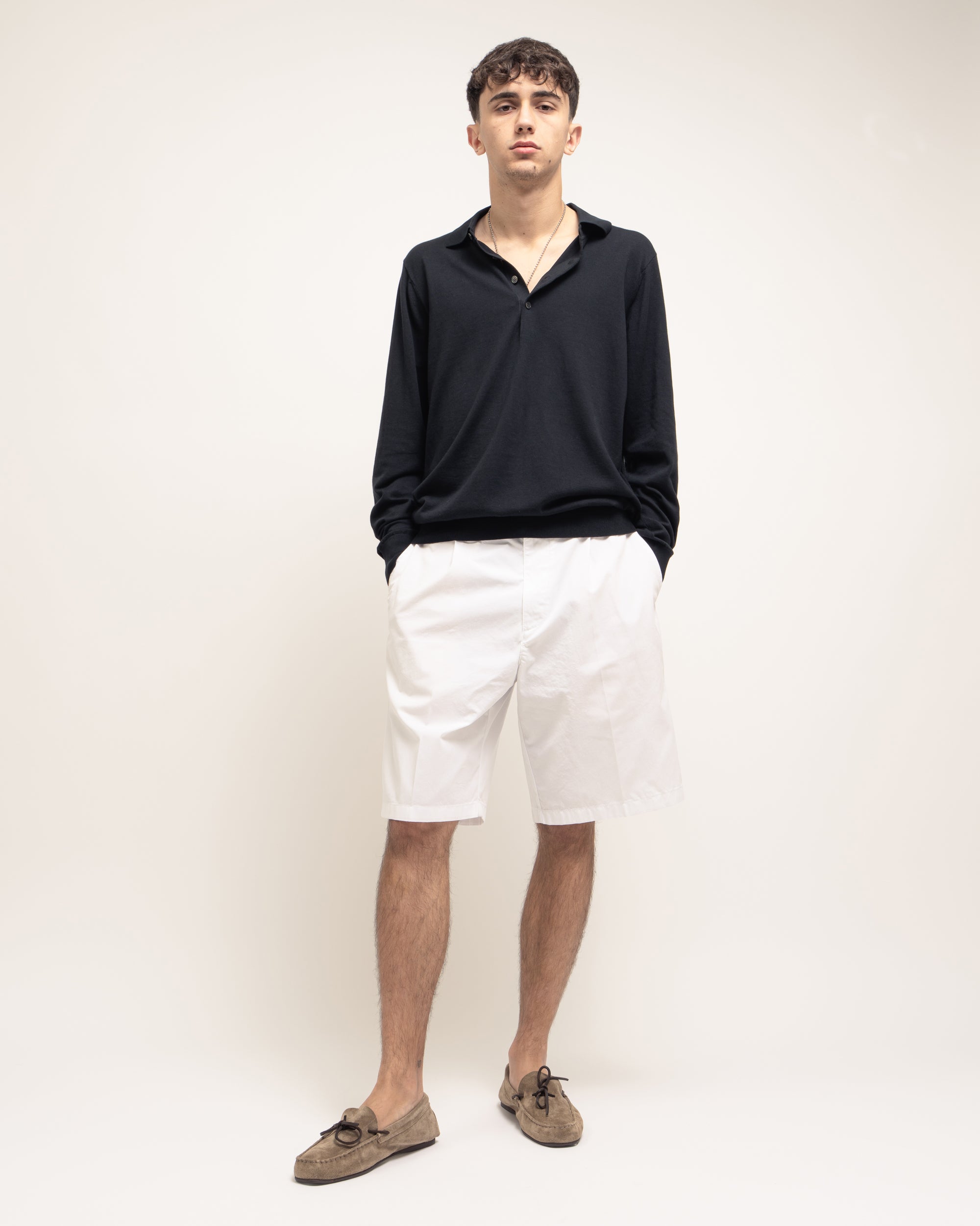Hampton long-sleeved polo shirt
