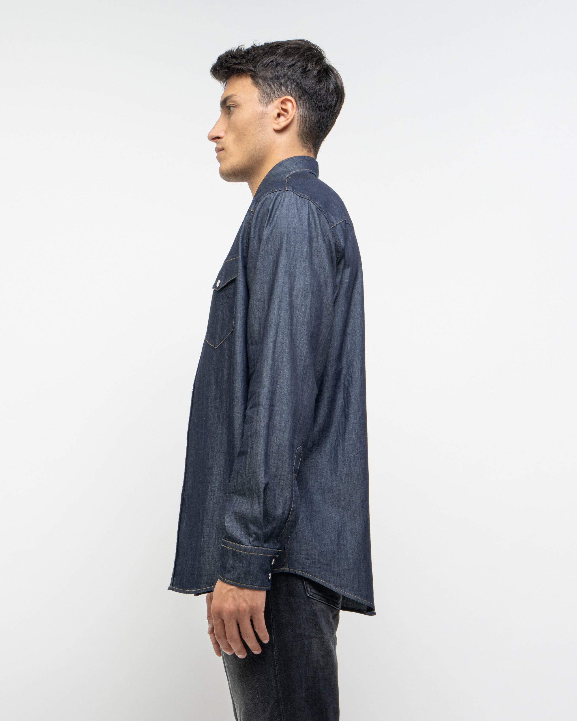 Lamb camicia texana in denim