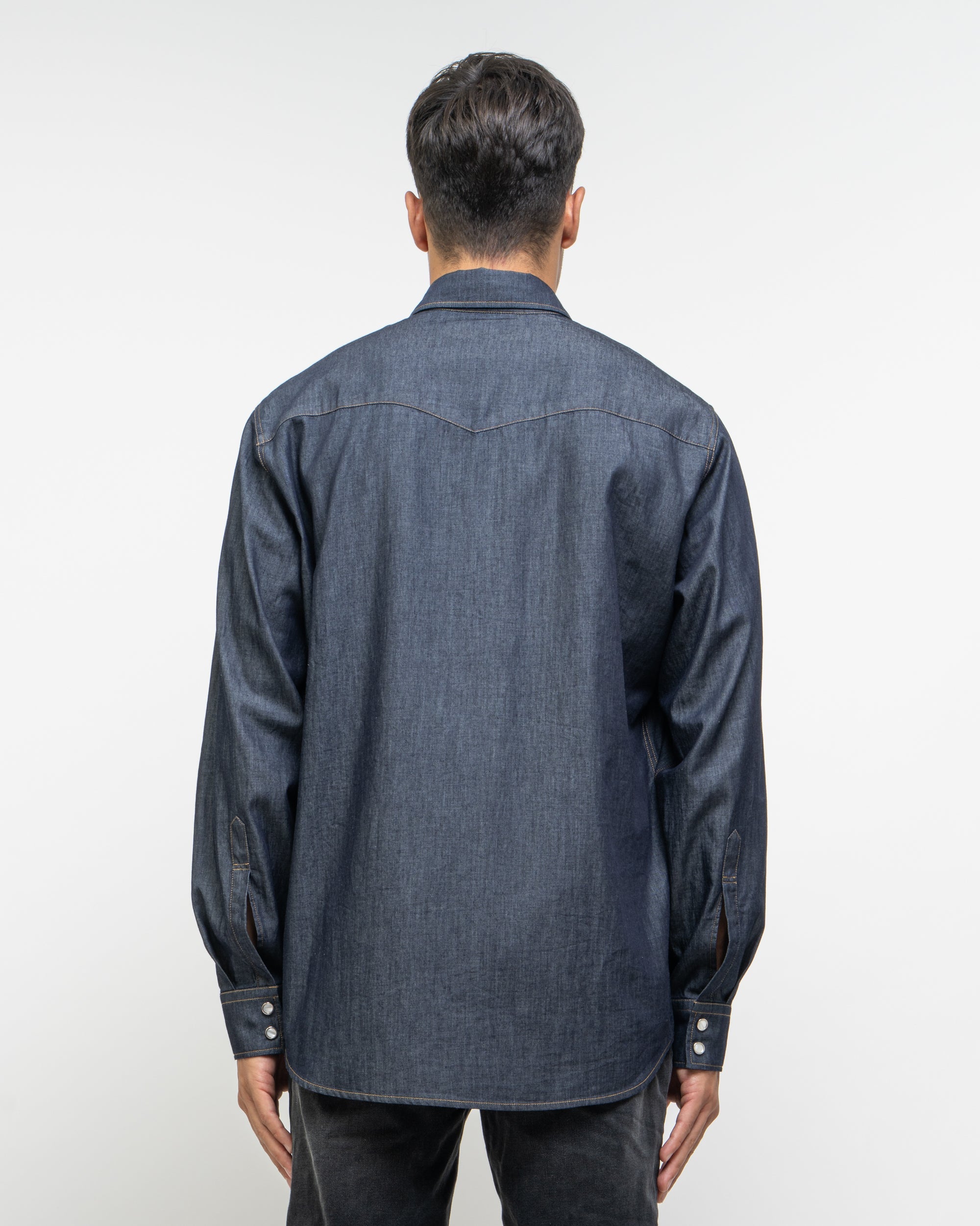 Lamb camicia texana in denim