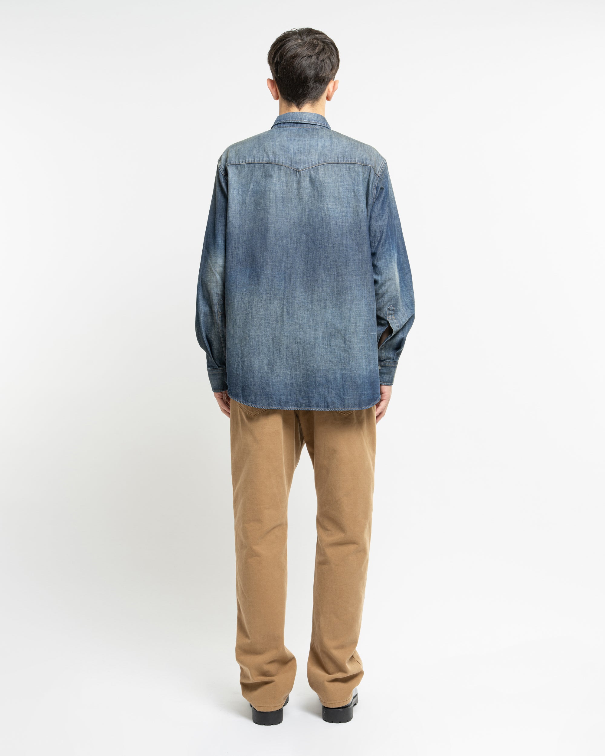 Lamb camicia texana in denim