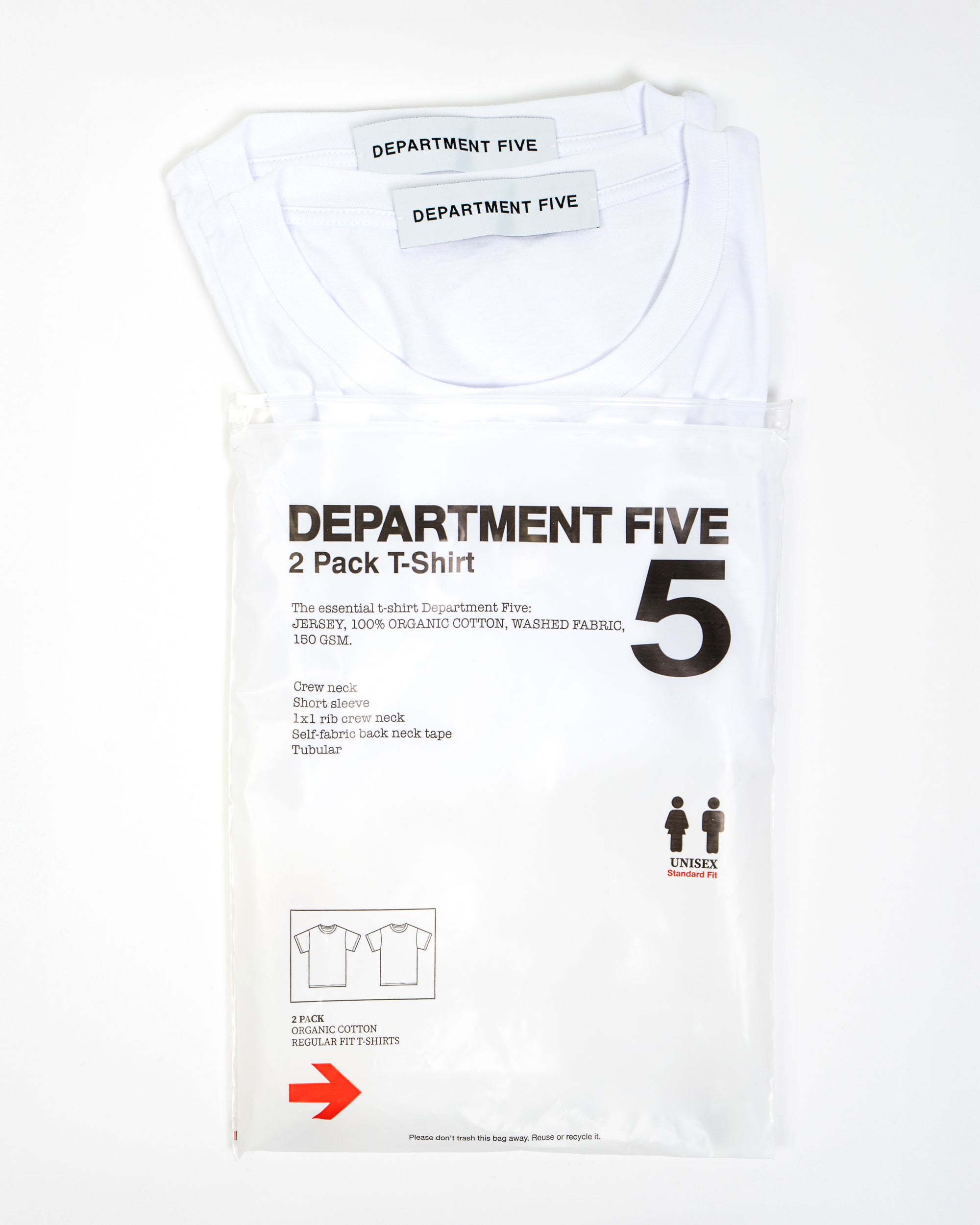 Leland T-shirt in jersey - 2 pack