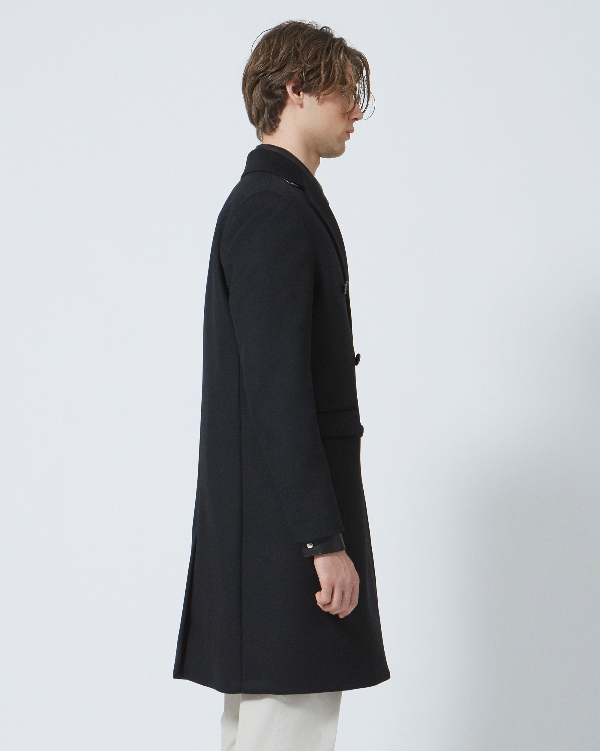 Mans cappotto doppiopetto