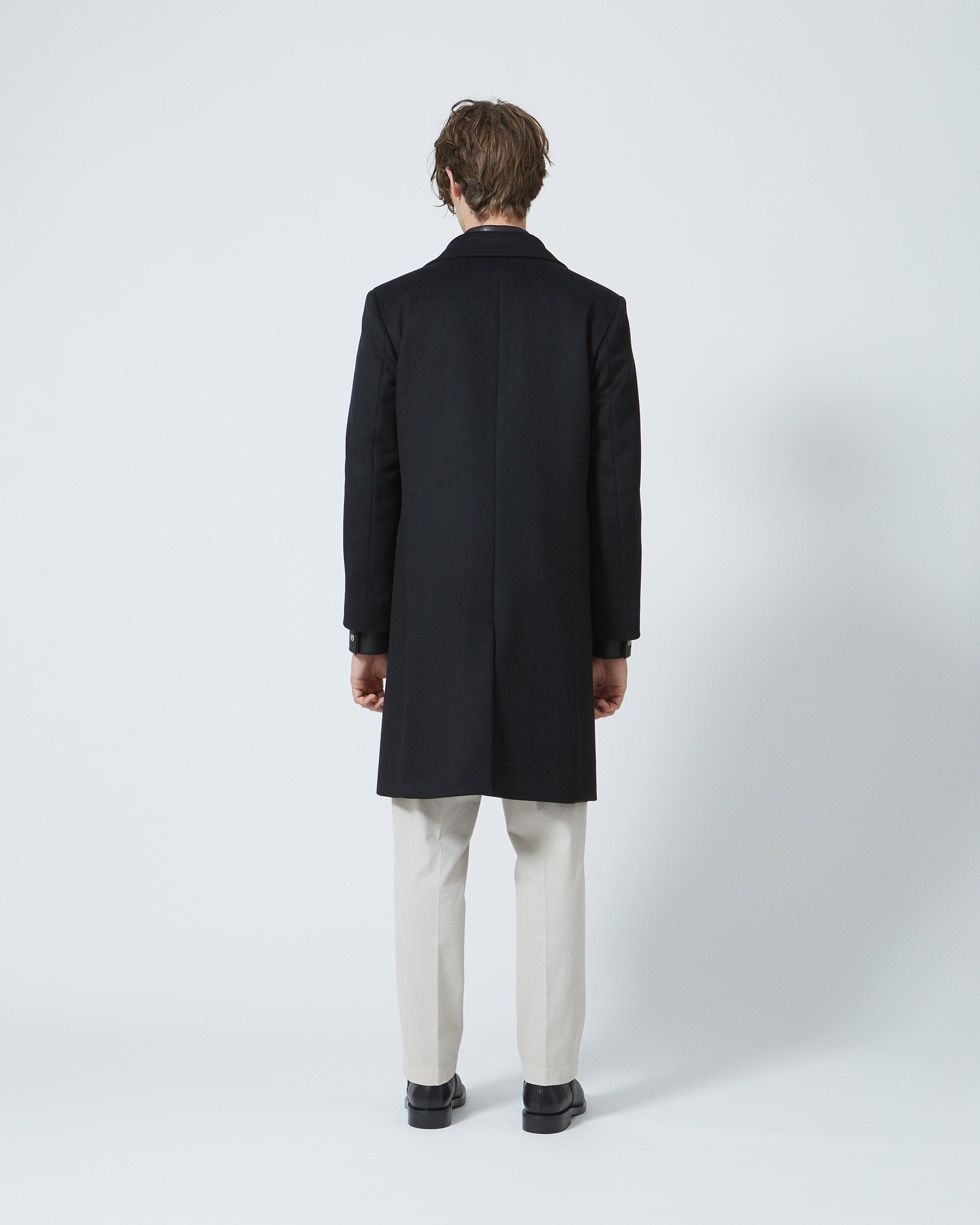 Mans cappotto doppiopetto