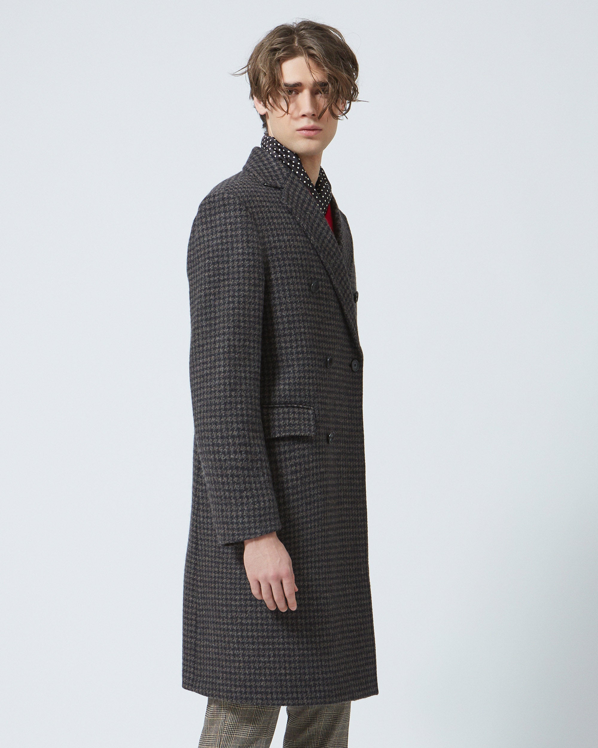 Mans cappotto doppiopetto
