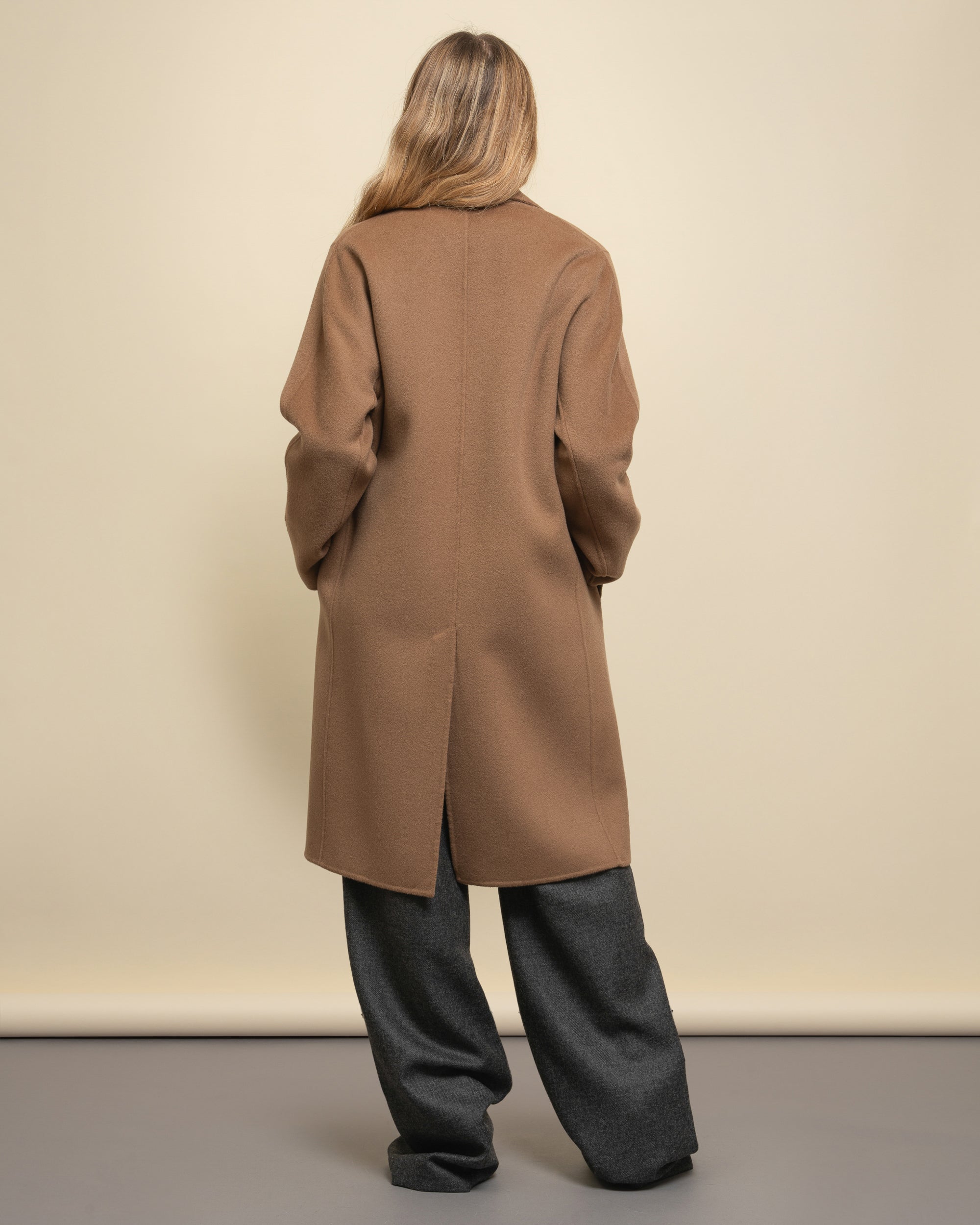 Mary single-breasted cloth coat