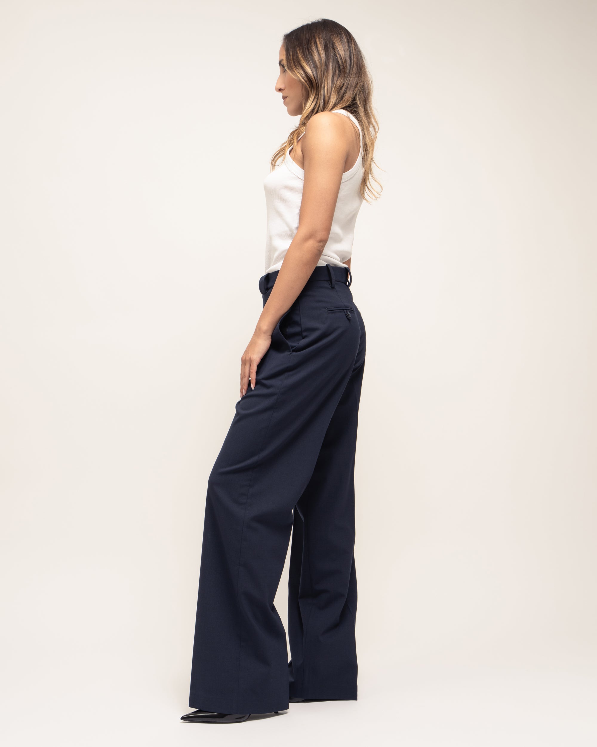 Notes pantaloni palazzo in soft viscosa