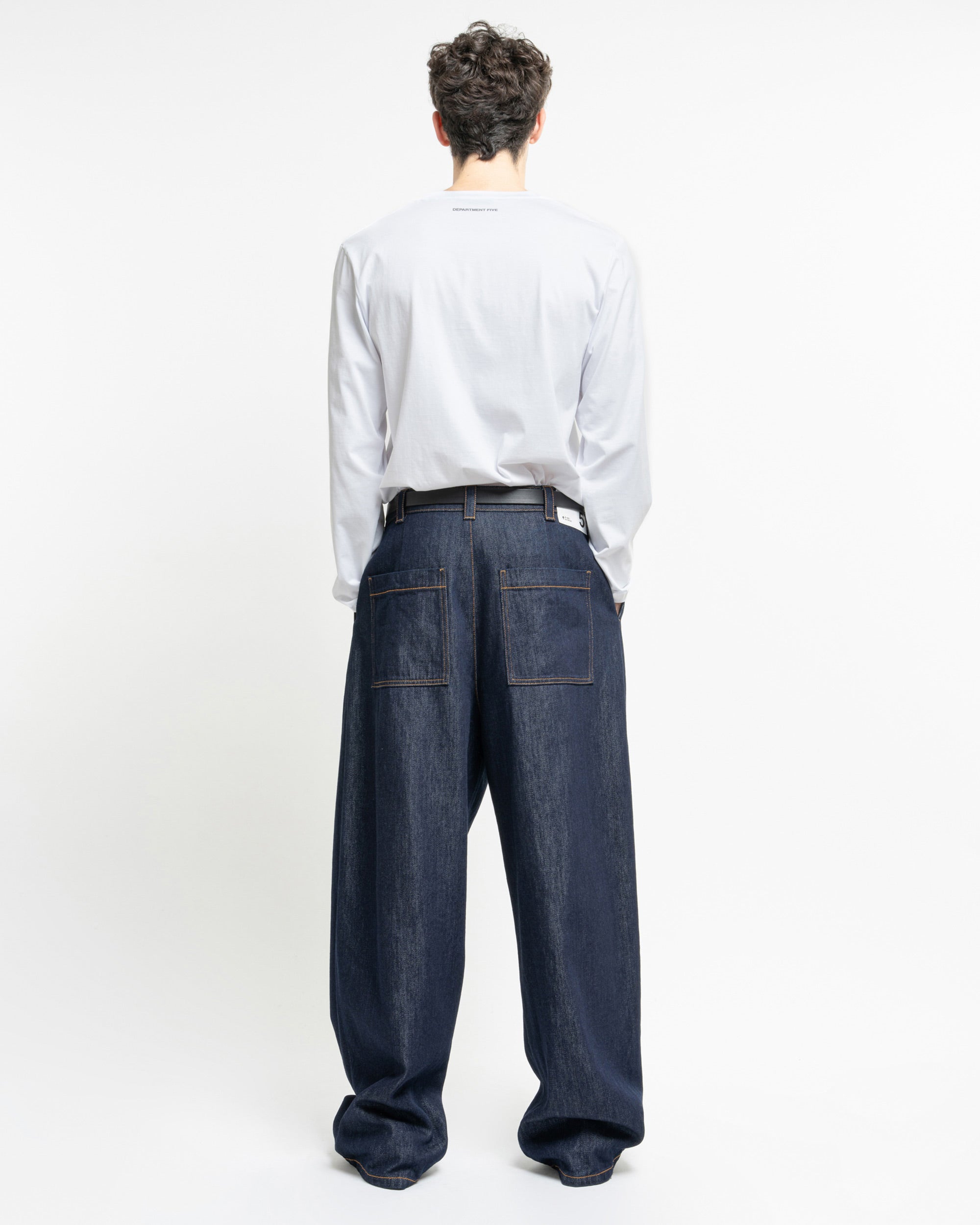 Pailot pantaloni chino loose in denim