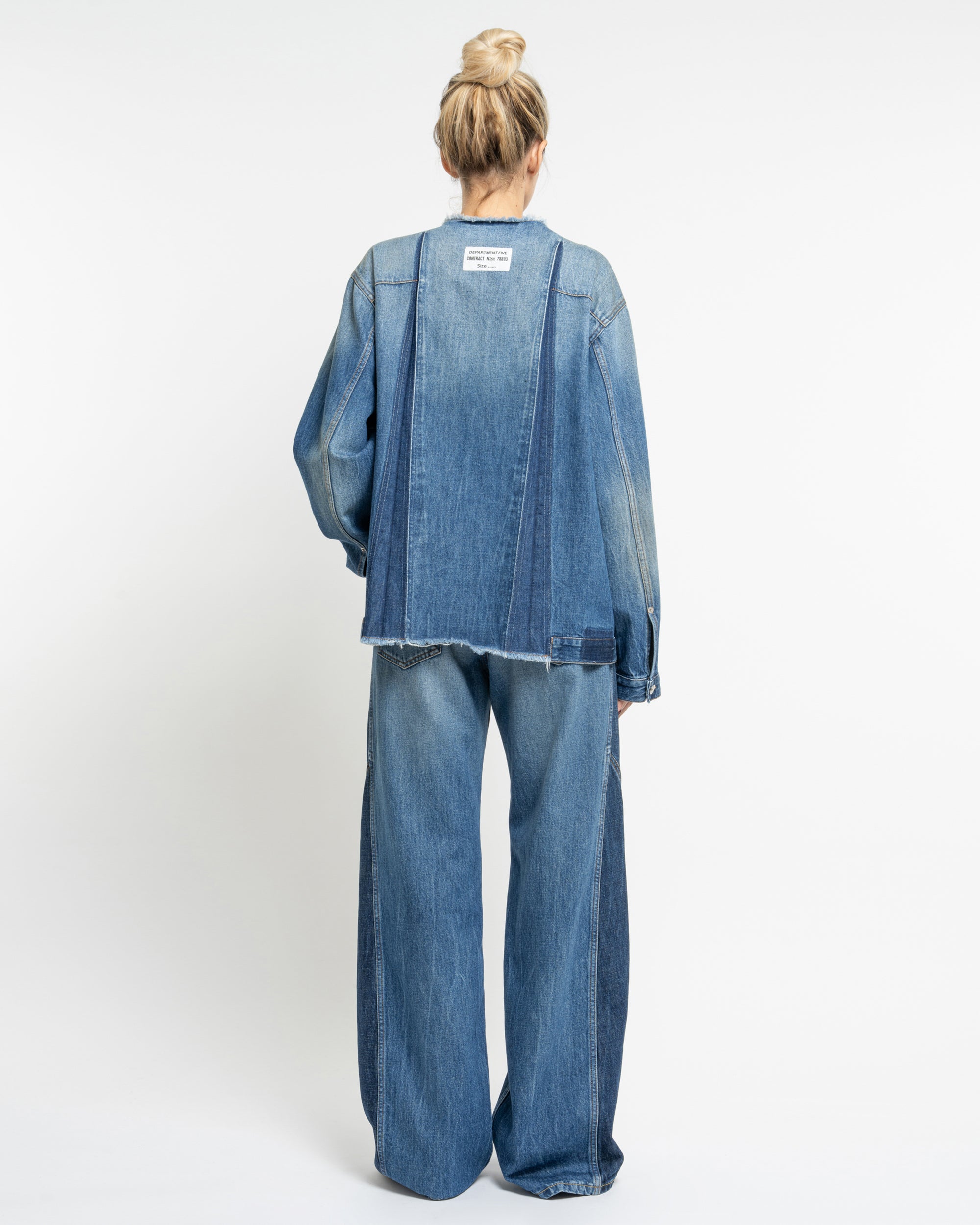 Stay giubbo denim senza collo