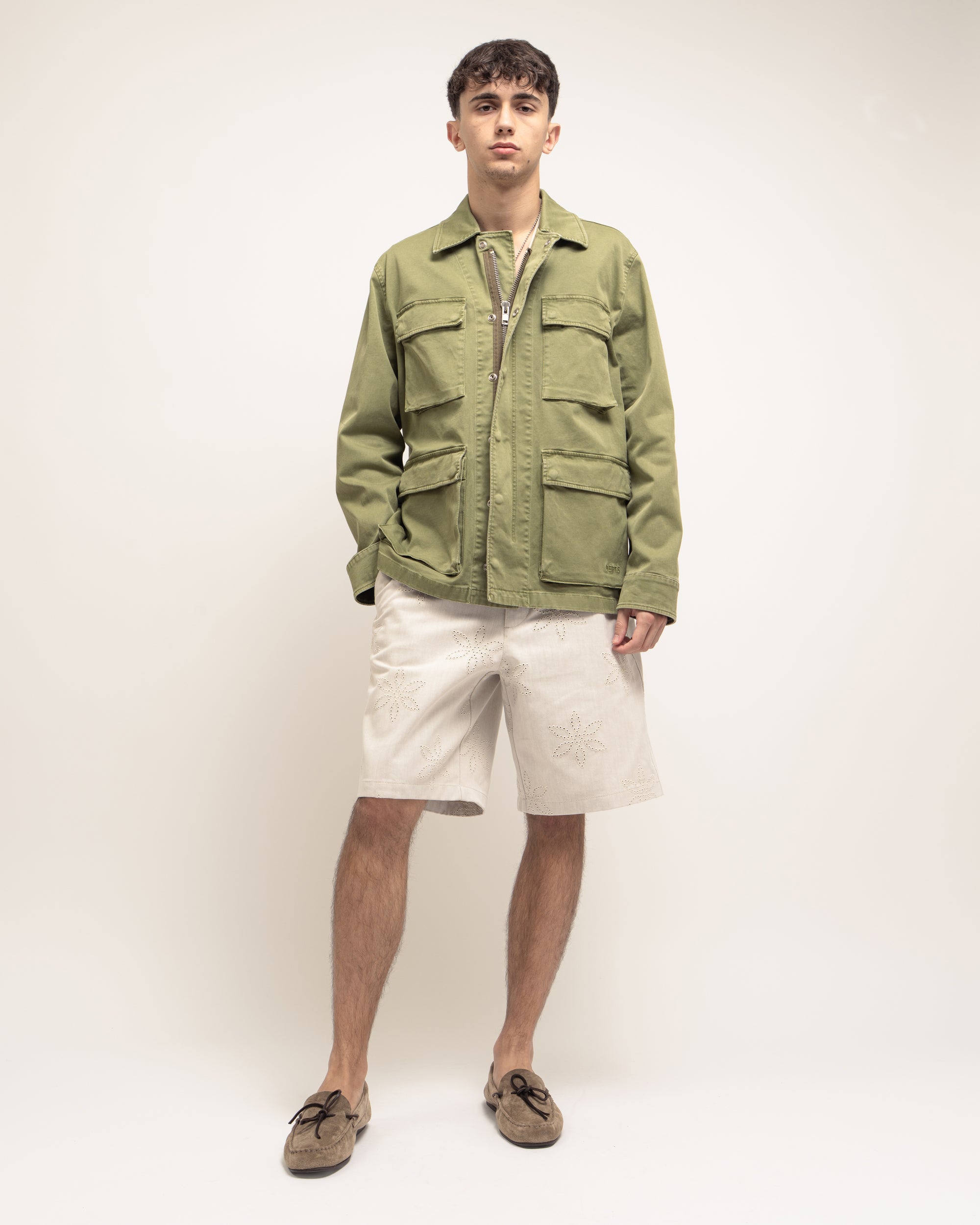 Warrick field jacket in gabardina