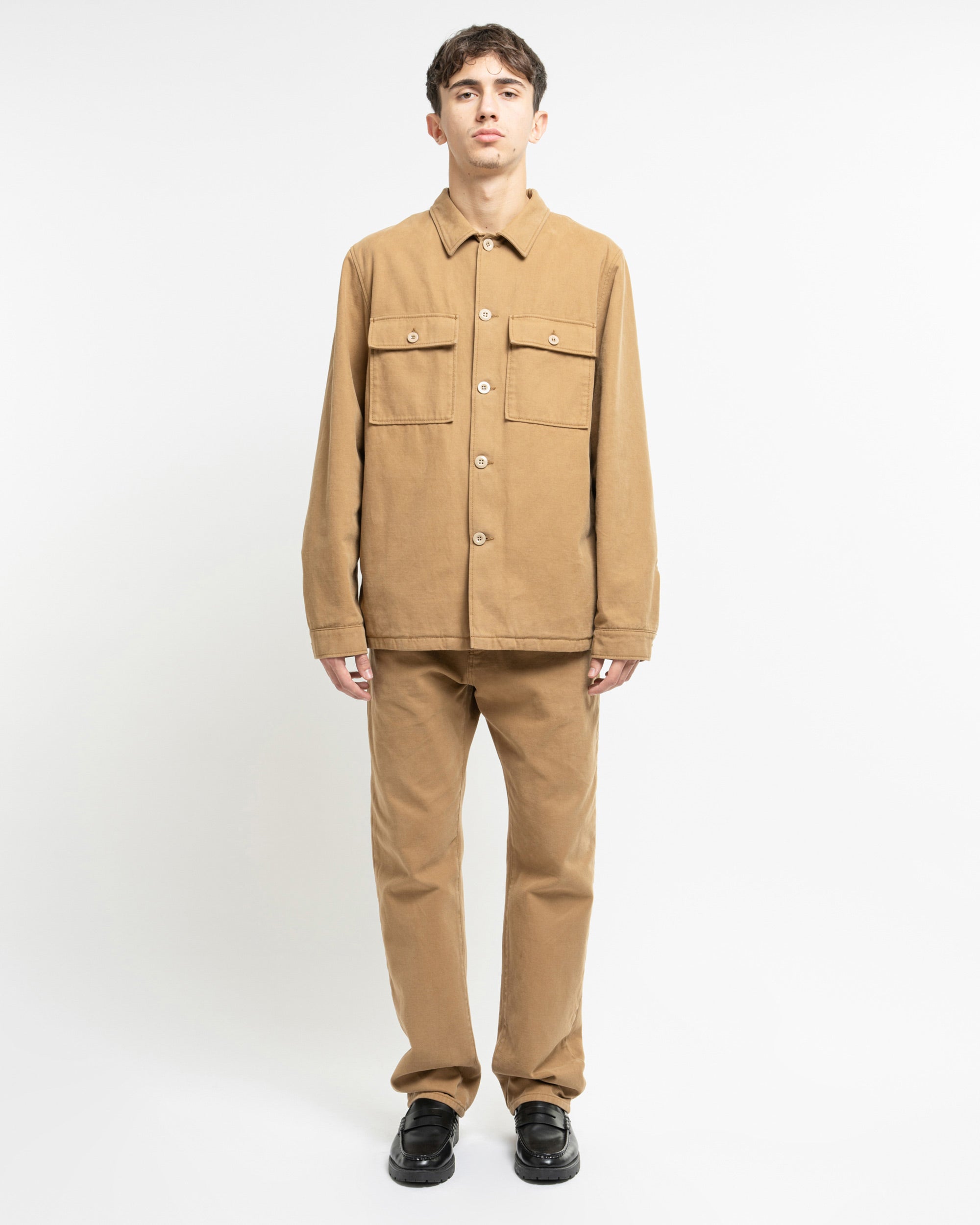 Wilde giacca camicia in gabardina