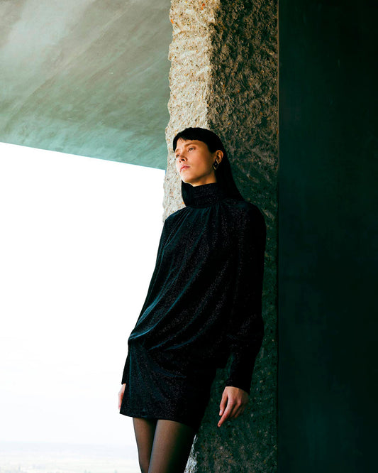 Velvet mini dress