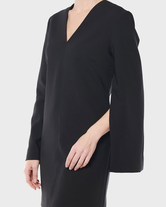 Vigo cape-sleeves dress