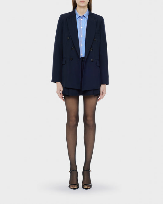 Bel-air flannel pleated skirt