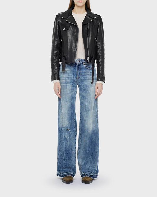 Gowan leather biker jacket