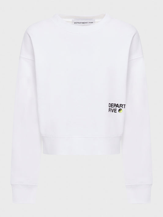 Beesley cropped logo- detail sweatshirt