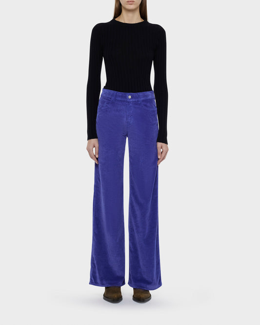 Thames stretch corduroy wide-leg jeans