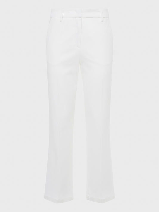 Jet kick-flare cropped trousers