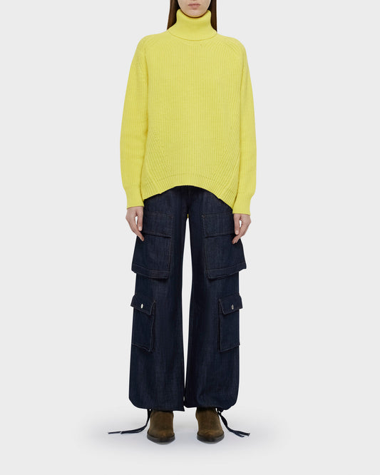 Ducent wide-leg denim cargo pants