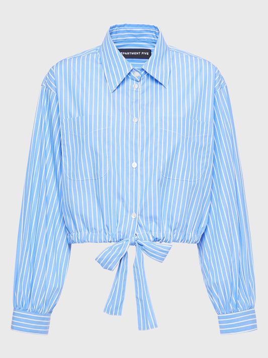 Ramita cropped logo-print shirt
