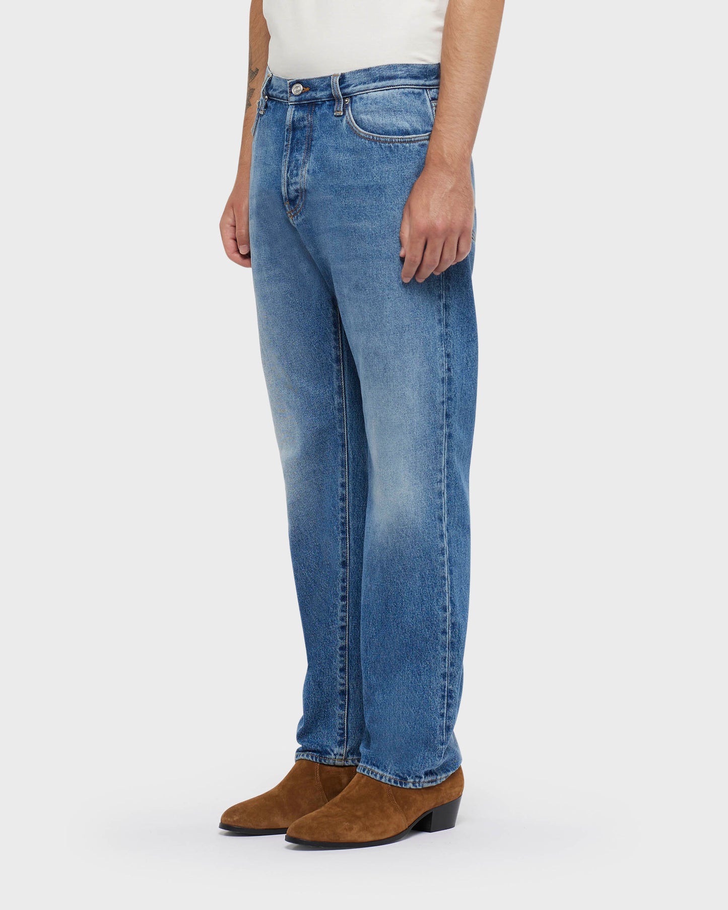 Bowl straight-leg jeans