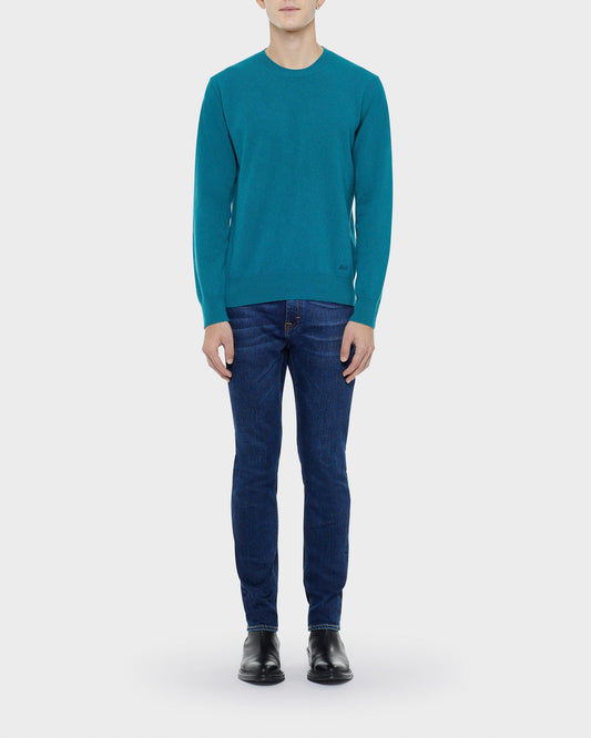 Skeith super-slim fit dark-blue jeans