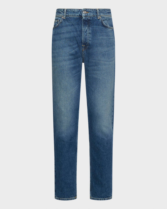 Drake slim-fit cropped jeans