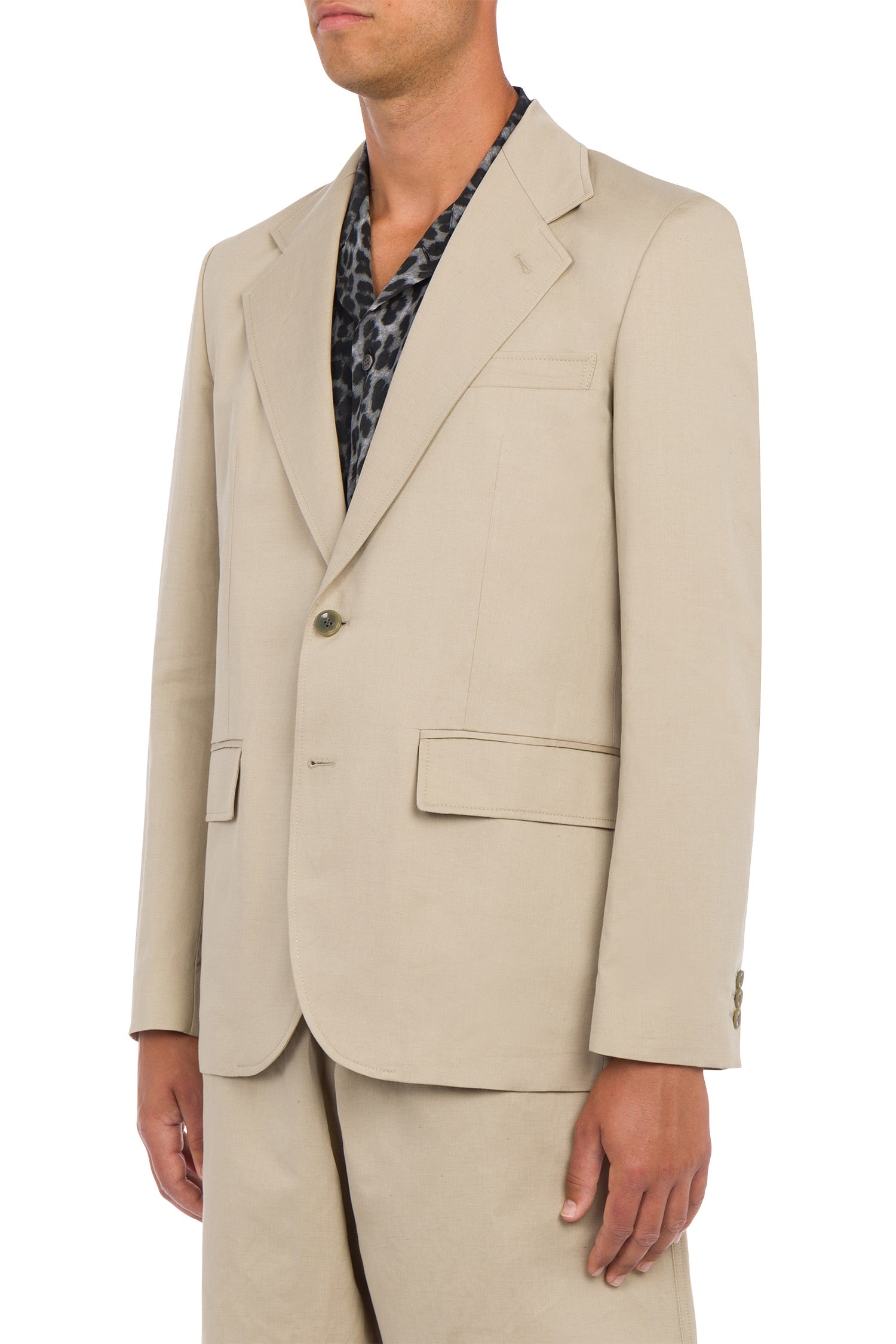 Agon blazer in linen blend batavia