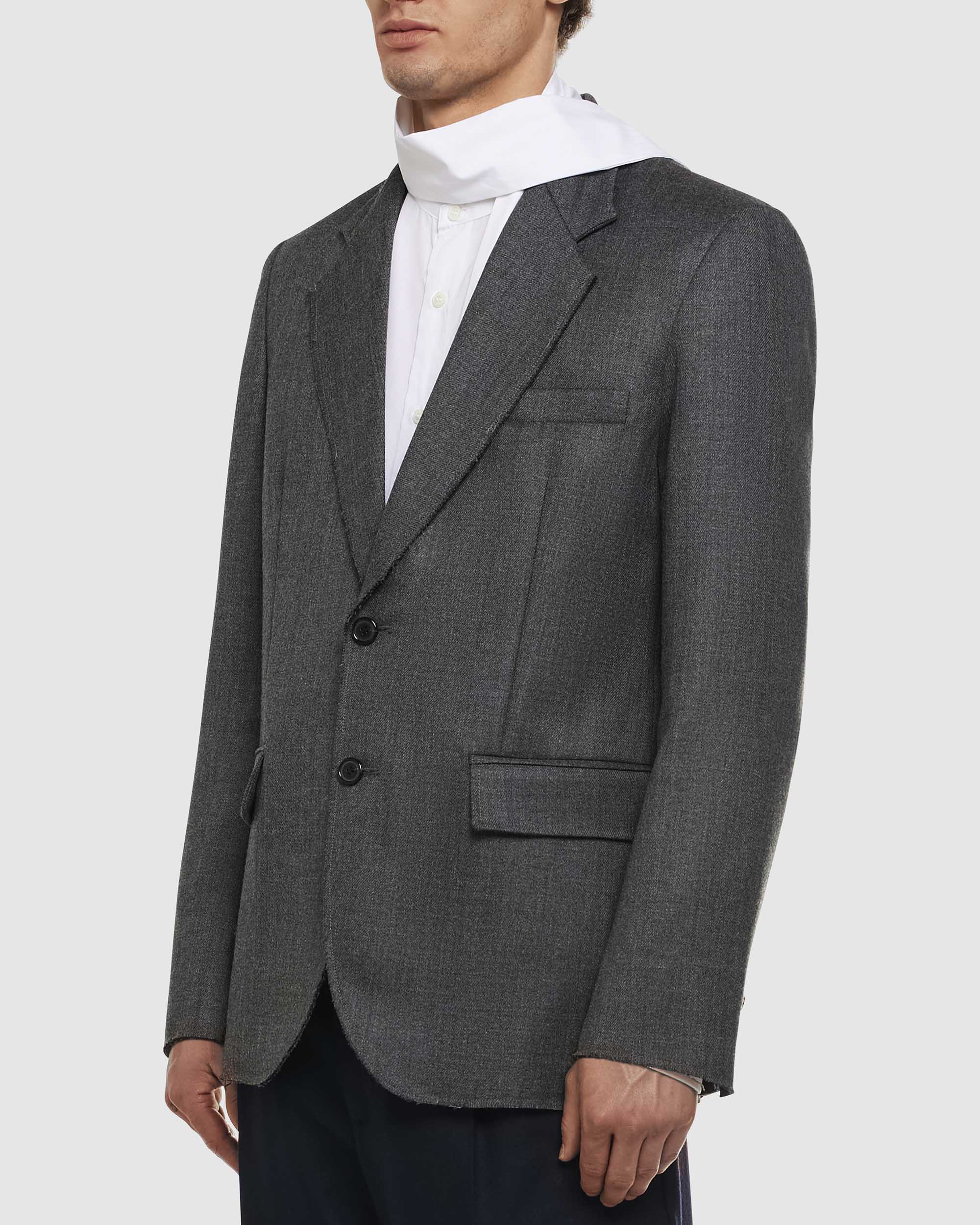 Agon single-breasted wool gabardine blazer