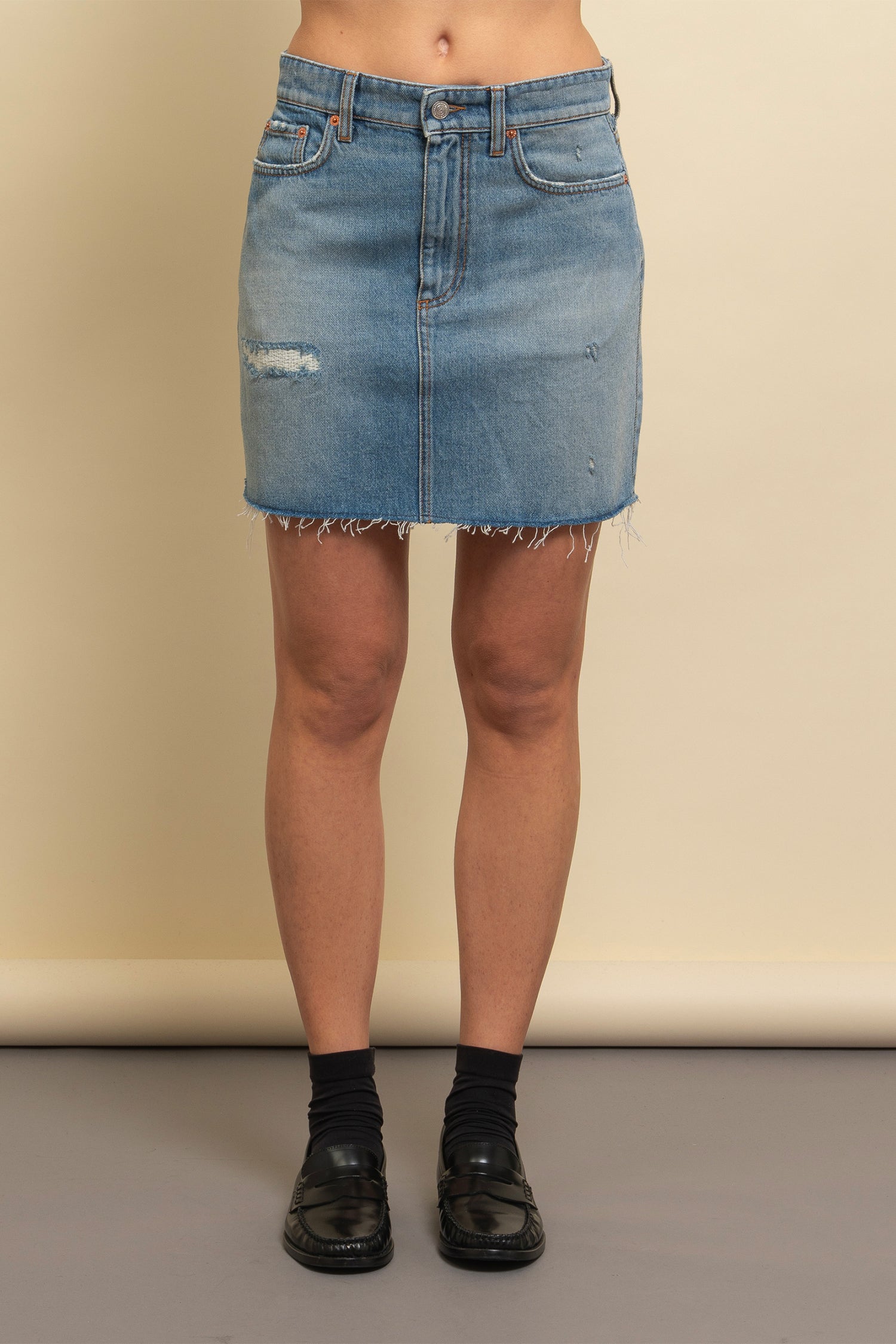 Aly denim mini skirt