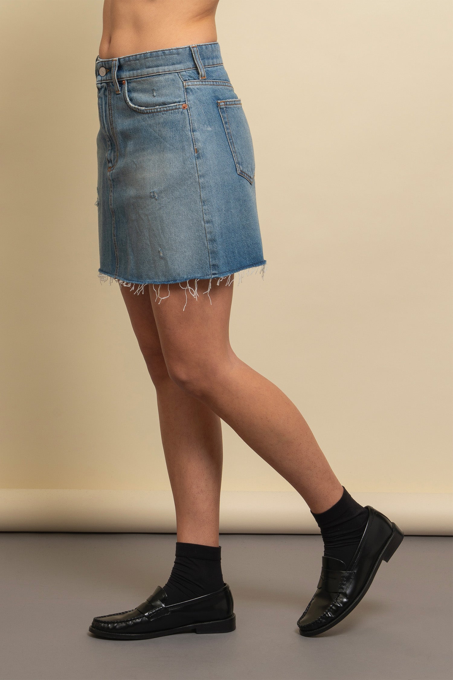 Aly denim mini skirt