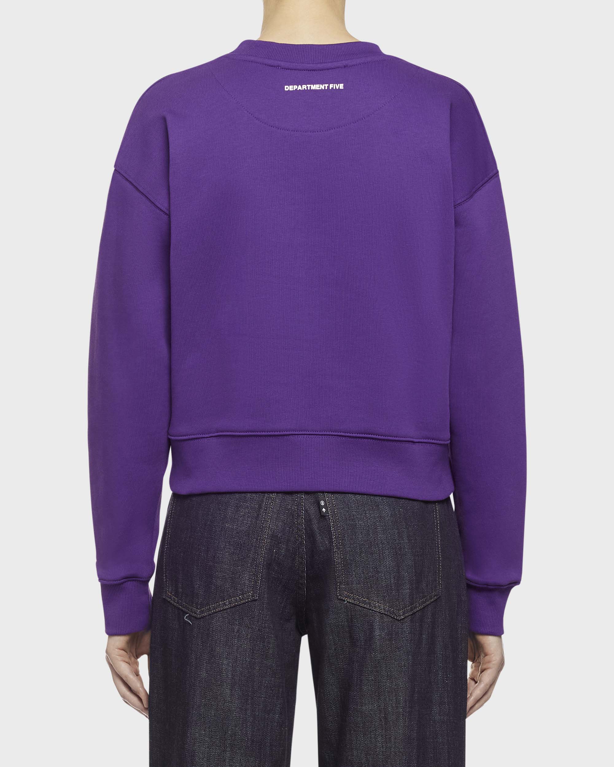 Beesley purple crop logo sweatshirt