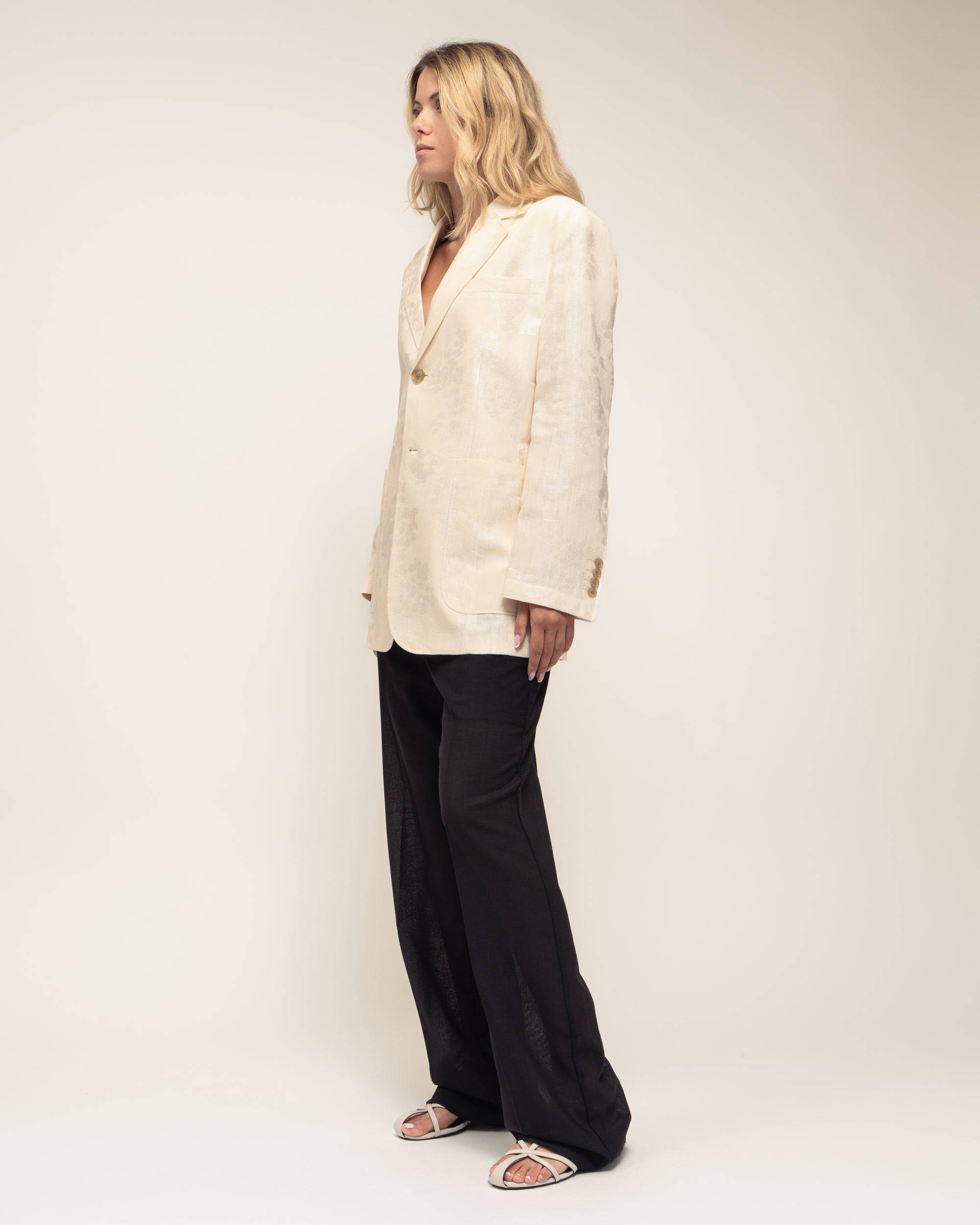 Ben blazer monopetto in damascato