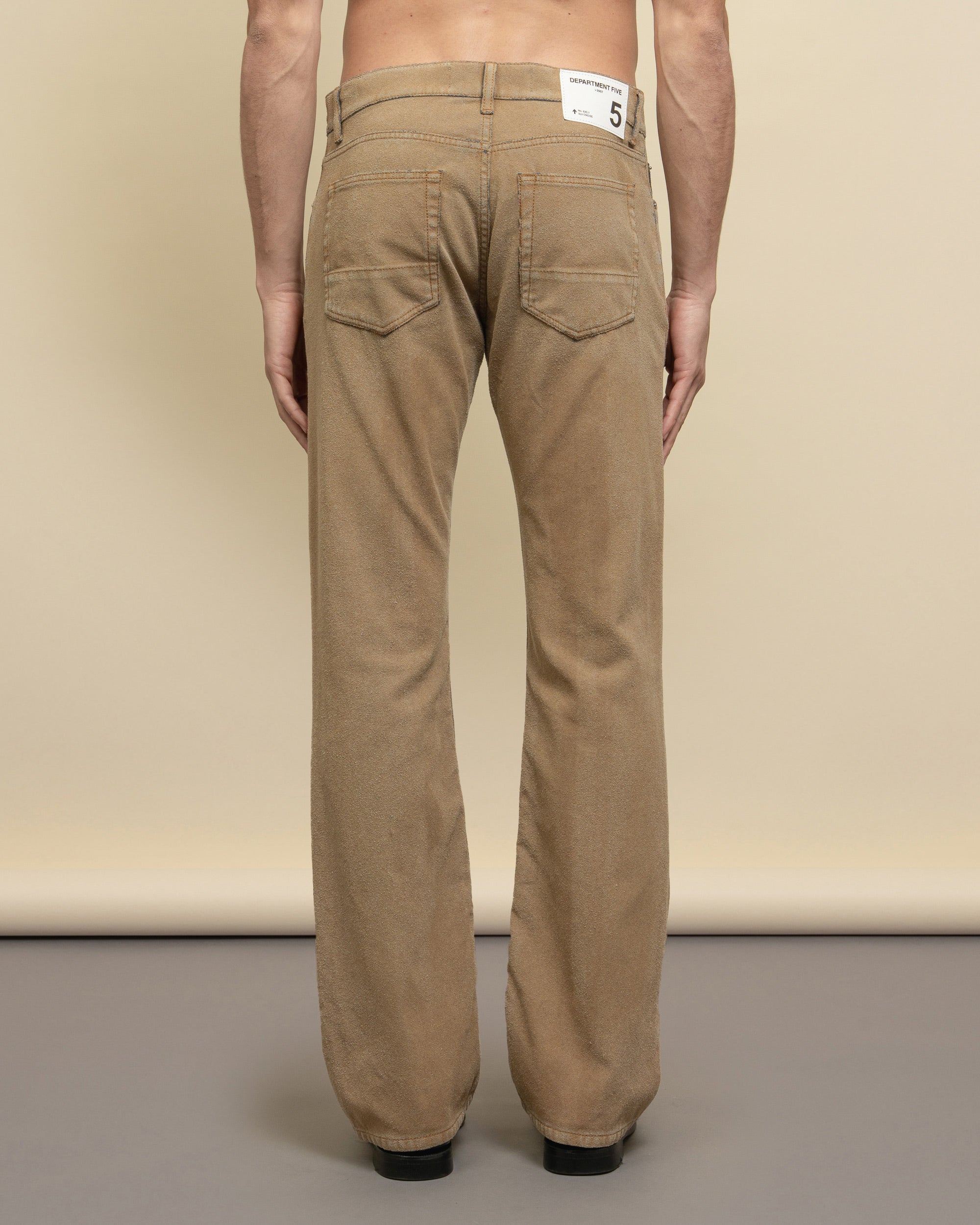 Boot cut jeans flare denim floccato