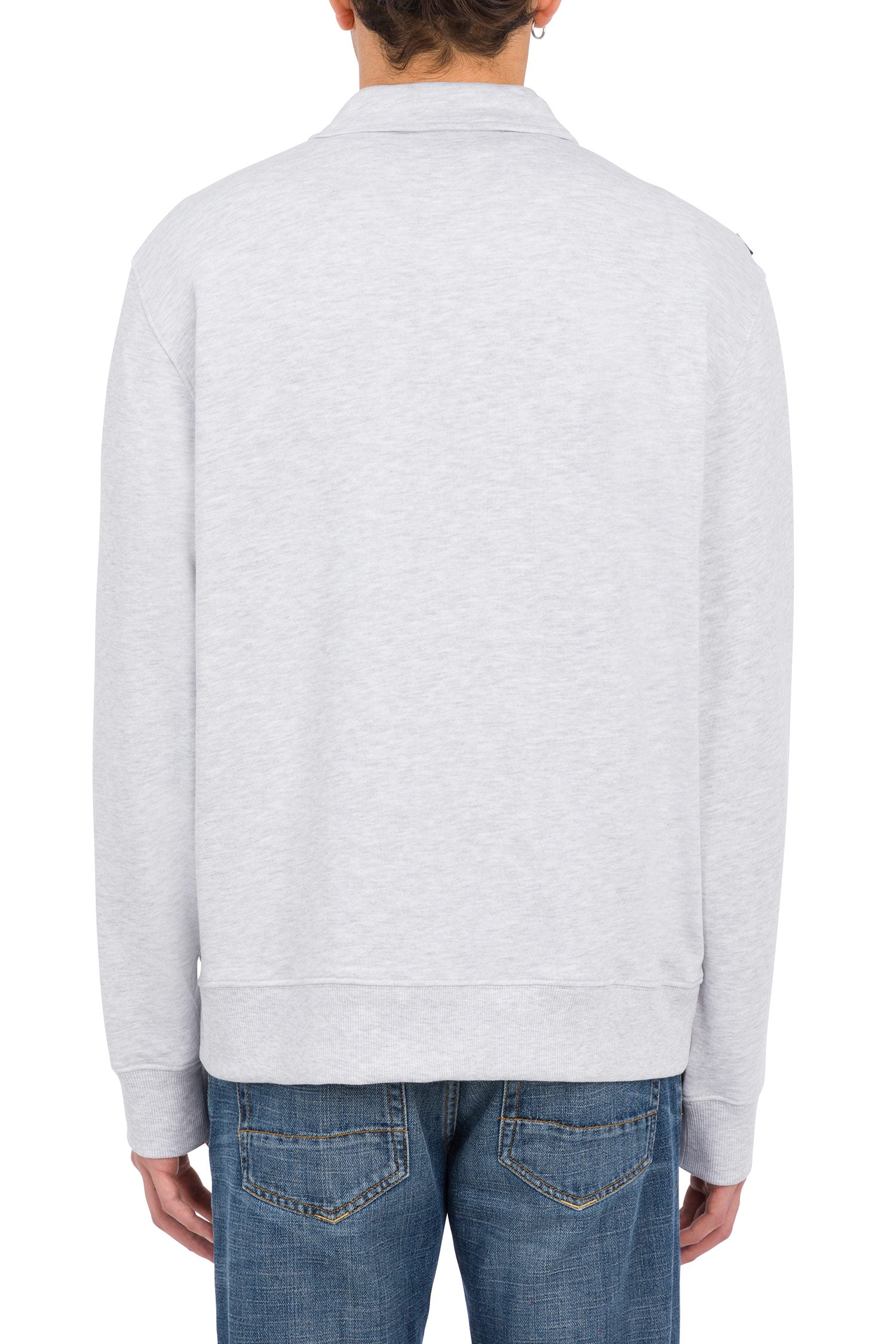 Boss sweatshirt with collar and zip