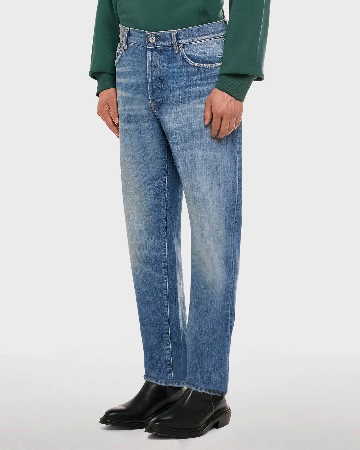 Bowl jeans relaxed in denim fermo