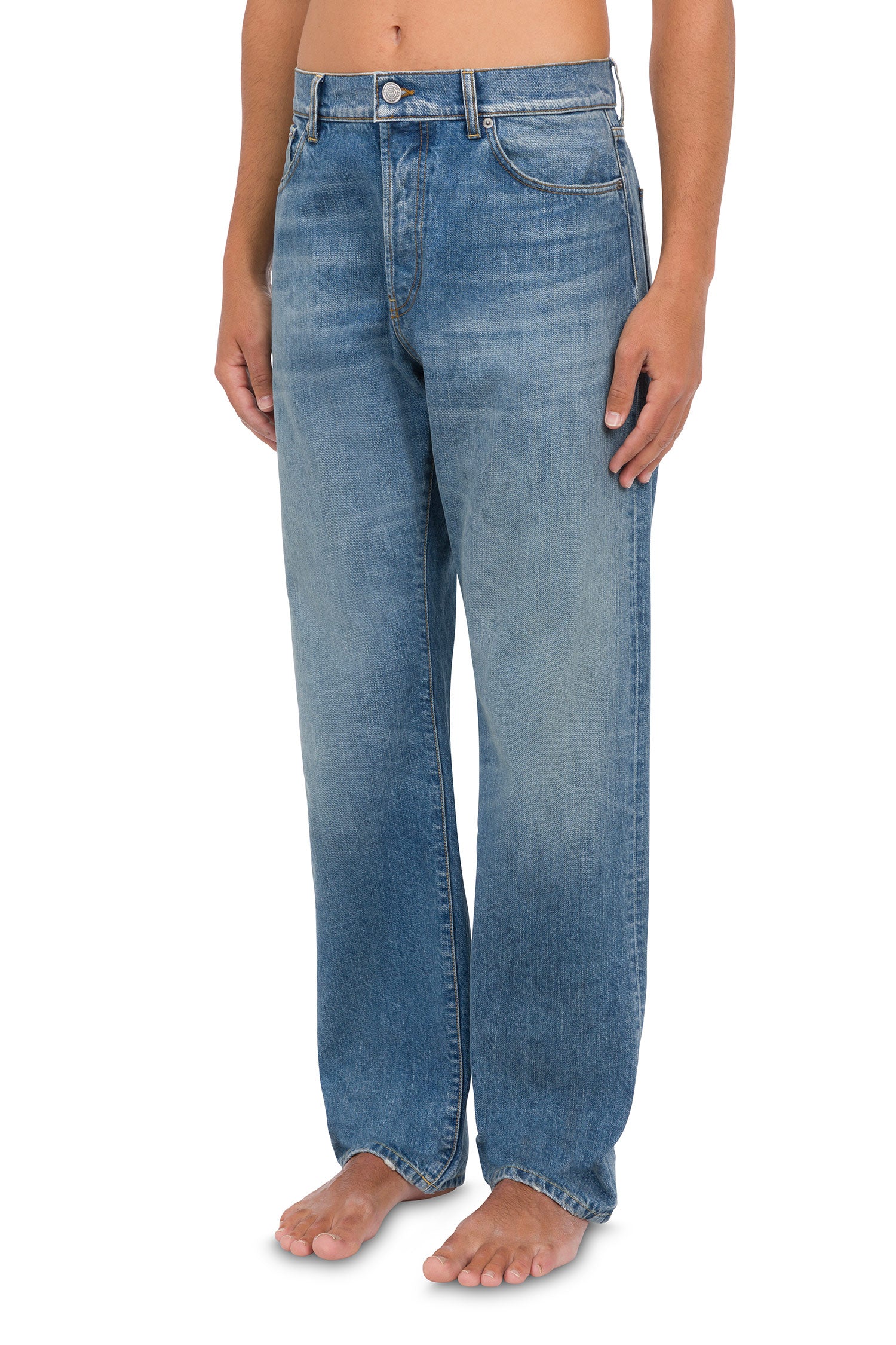 Bowl jeans relaxed in denim fermo