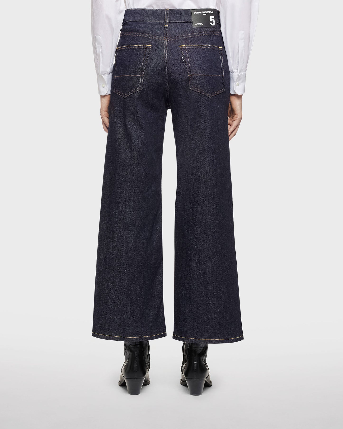 Brea jeans culotte in denim super stretch dark blu